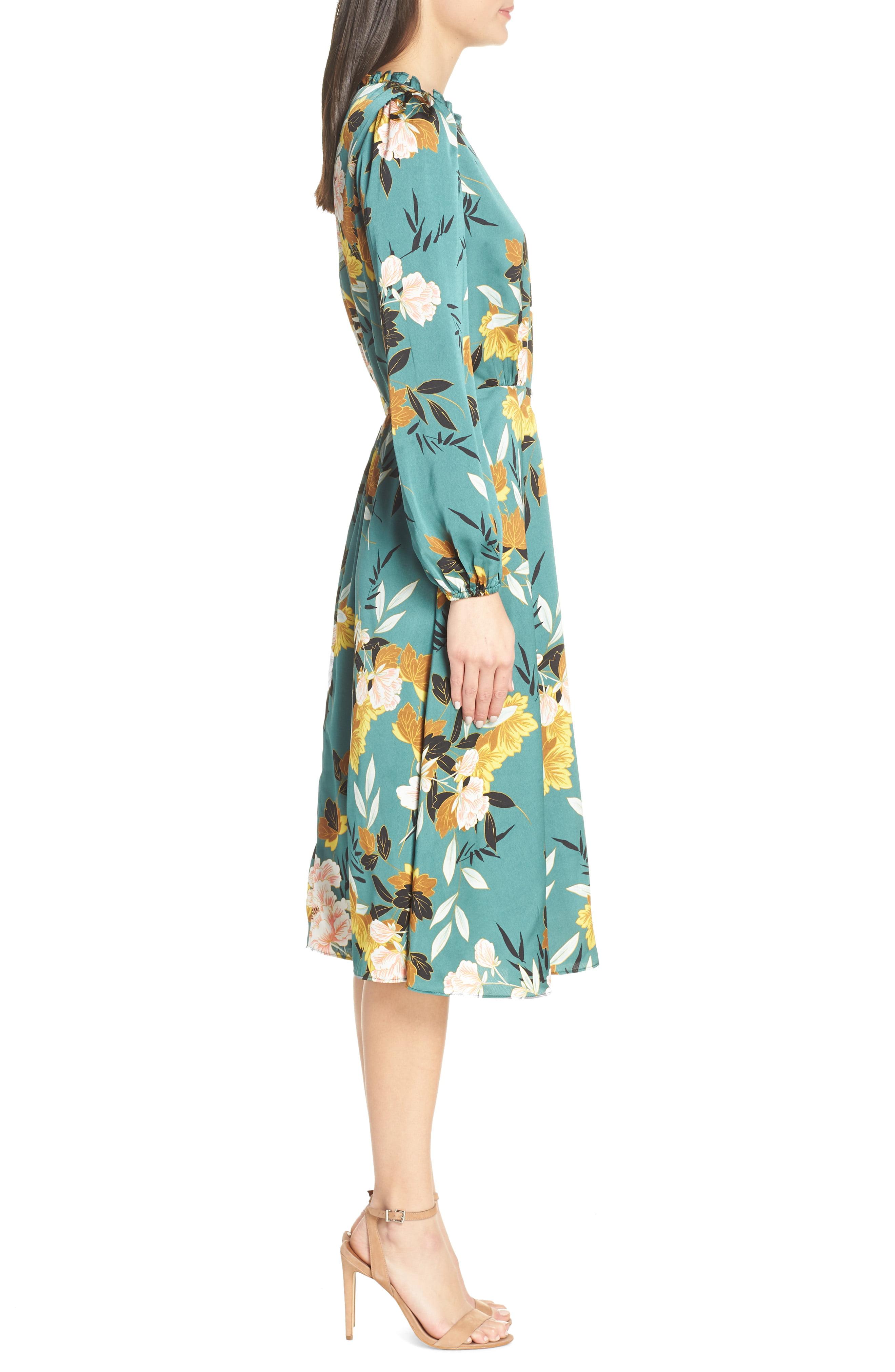 Chelsea28 floral print midi dress cheap