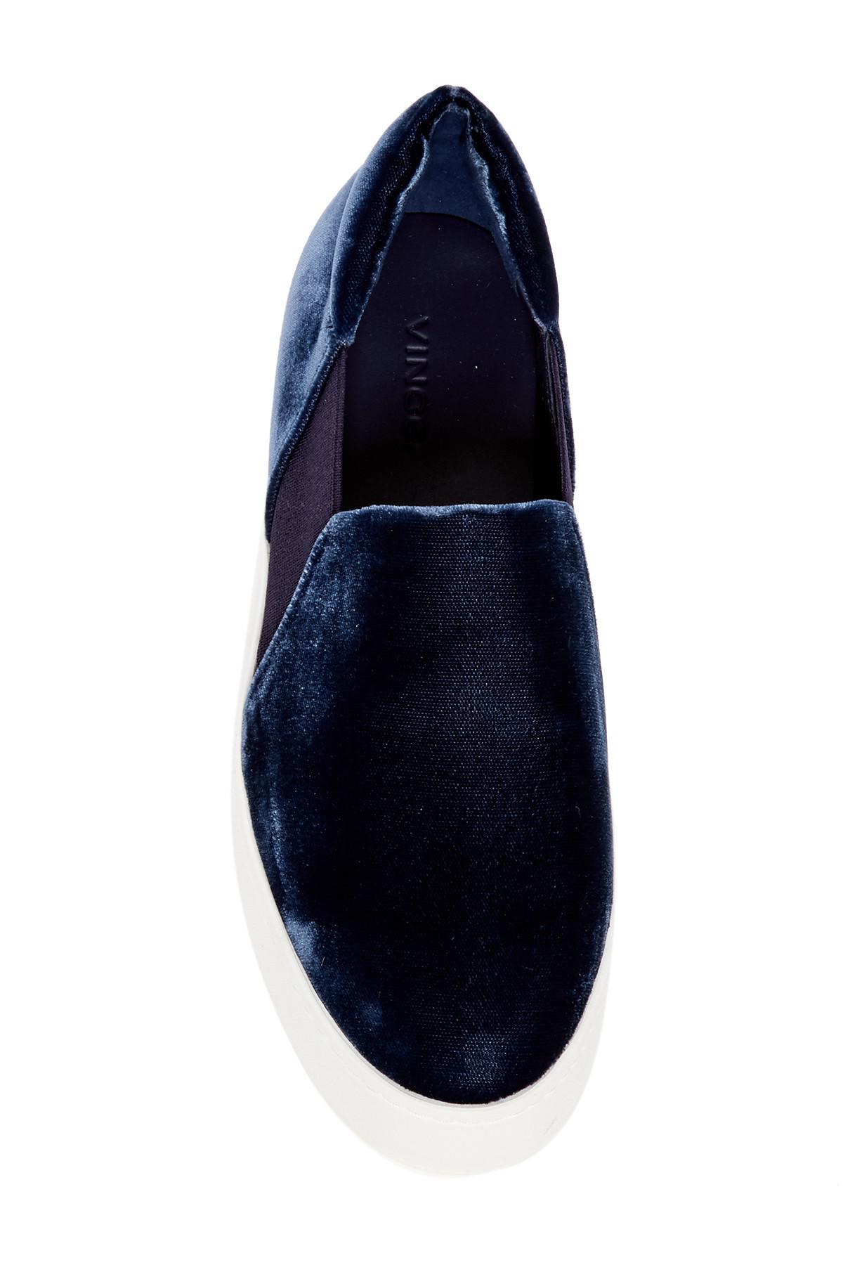 vince velvet sneakers
