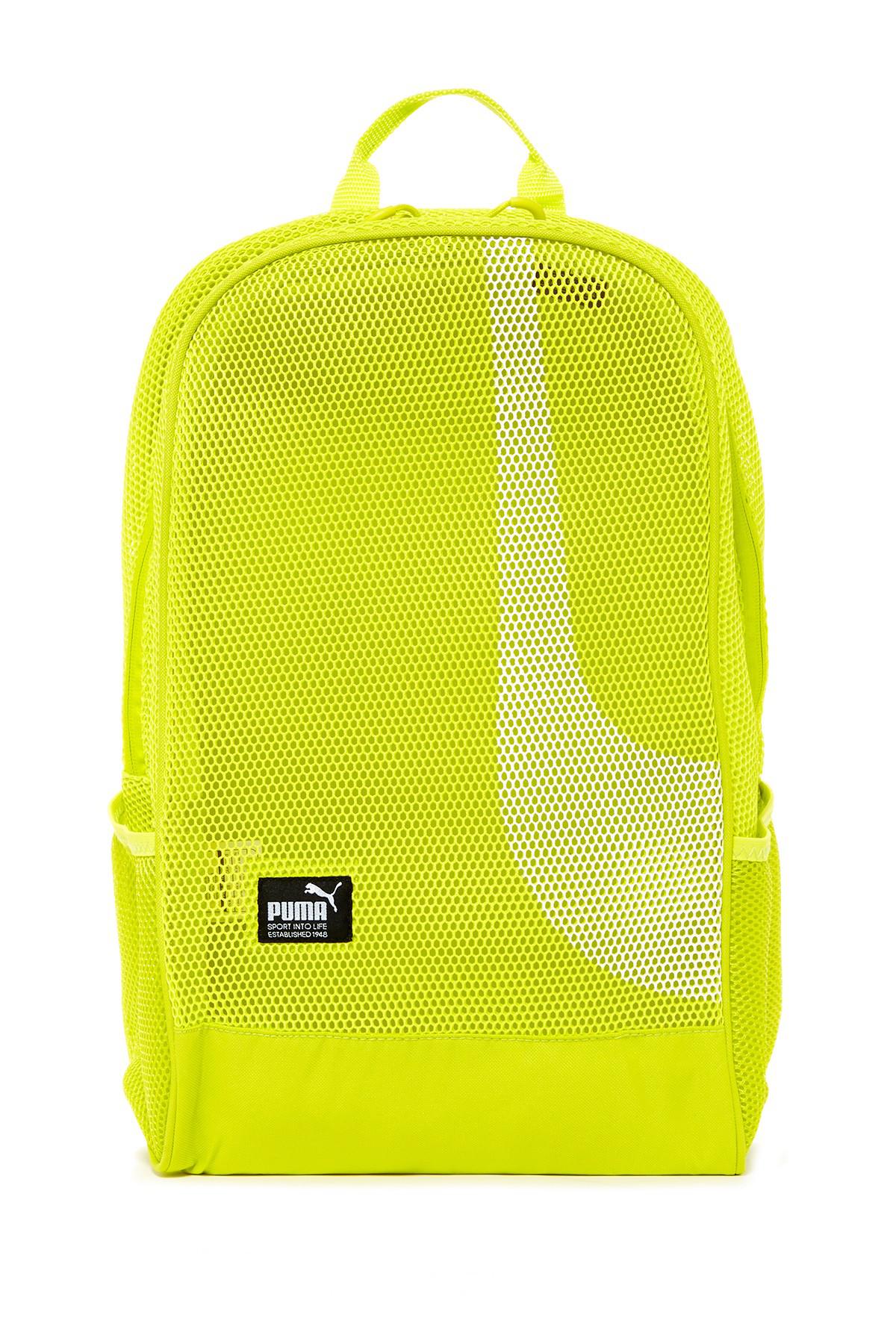 PUMA Evercat Screen Mesh Backpack in Yellow for Men | Lyst