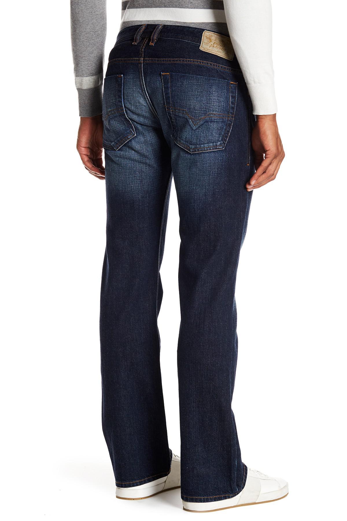 Lyst Diesel Zatiny Bootcut Jeans 32 Inseam In Blue For Men