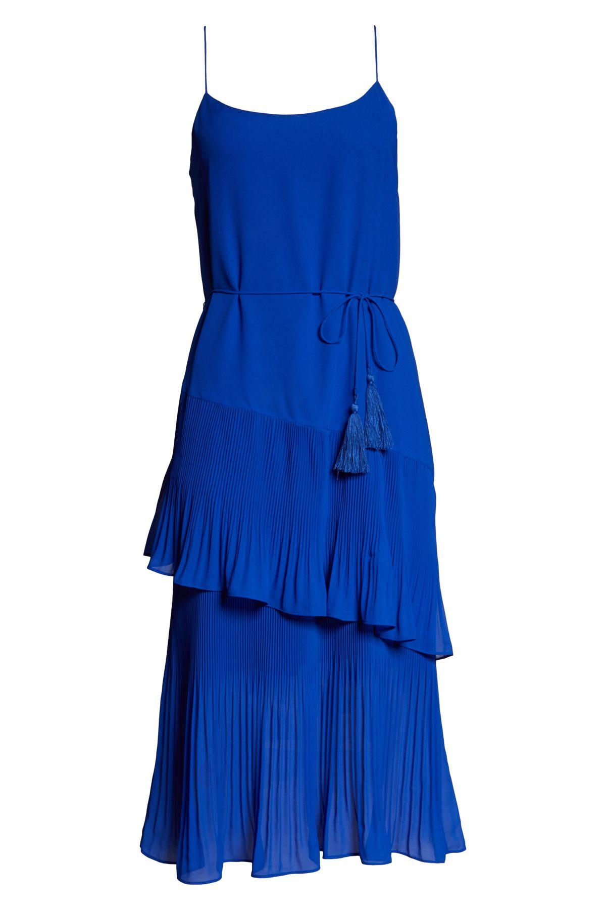Chelsea28 Ruffle Tie Waist Midi Dress 