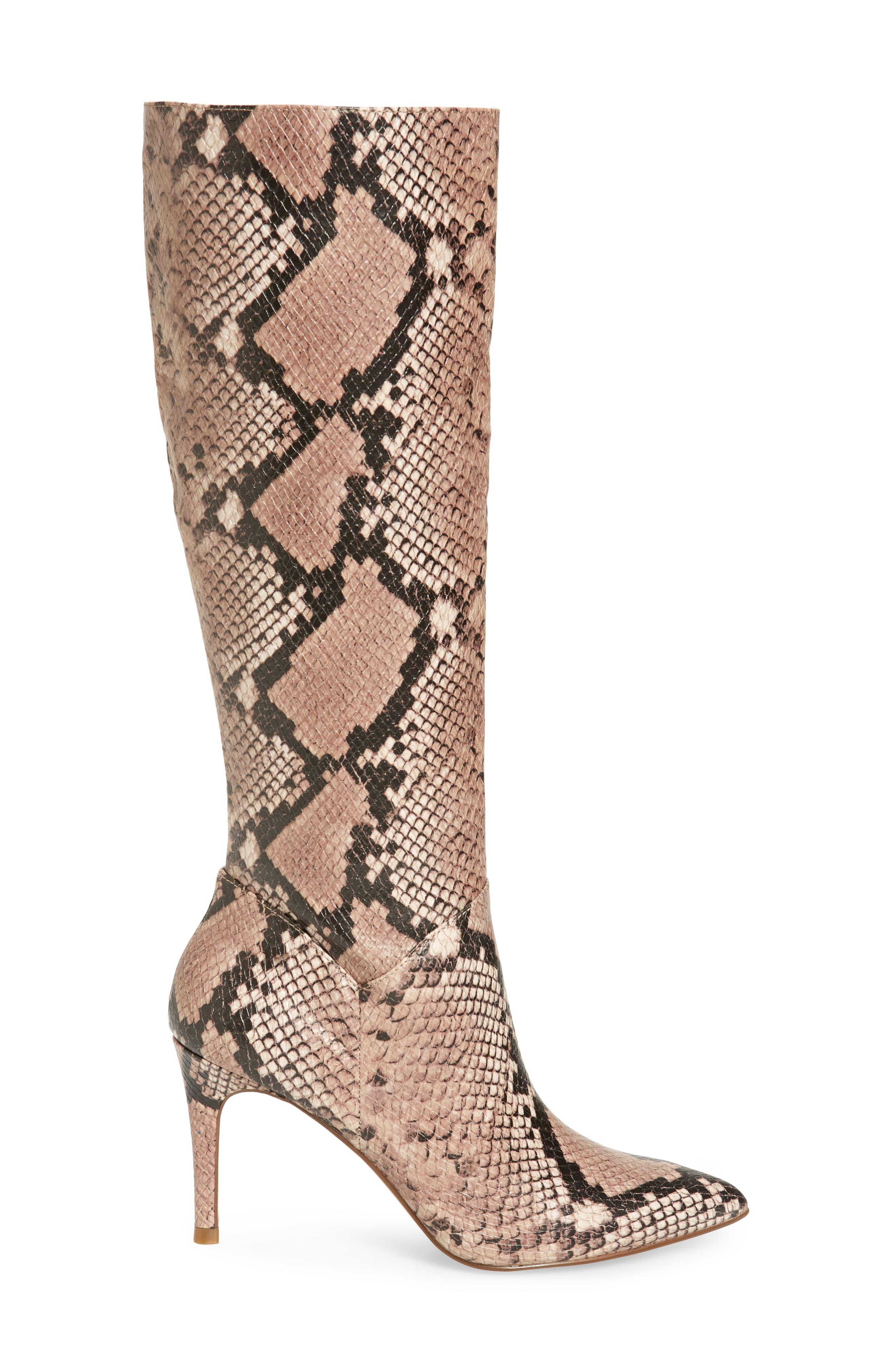 steve madden kinga embossed knee high boot