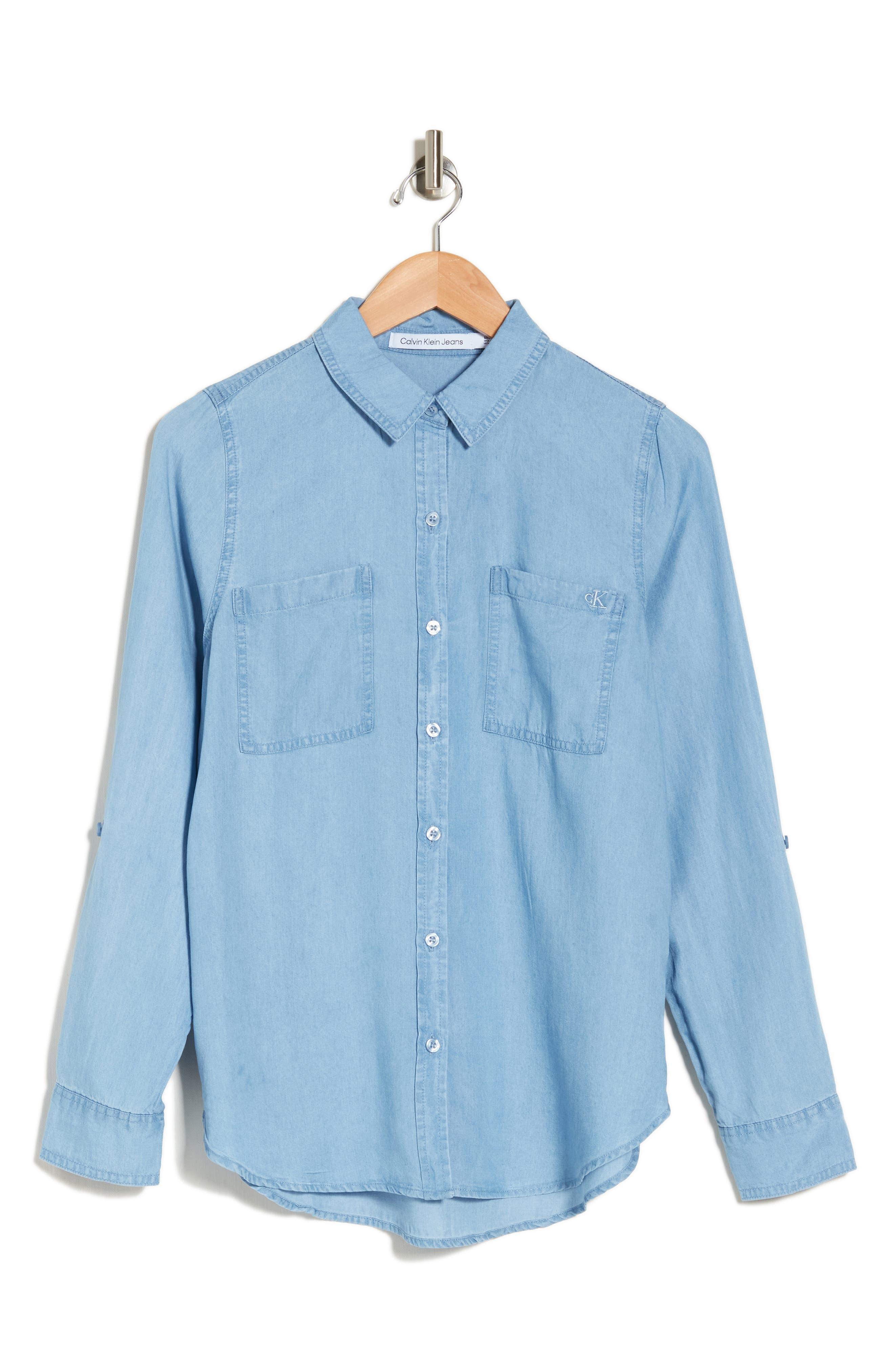 Calvin klein roll cheap up sleeve shirt