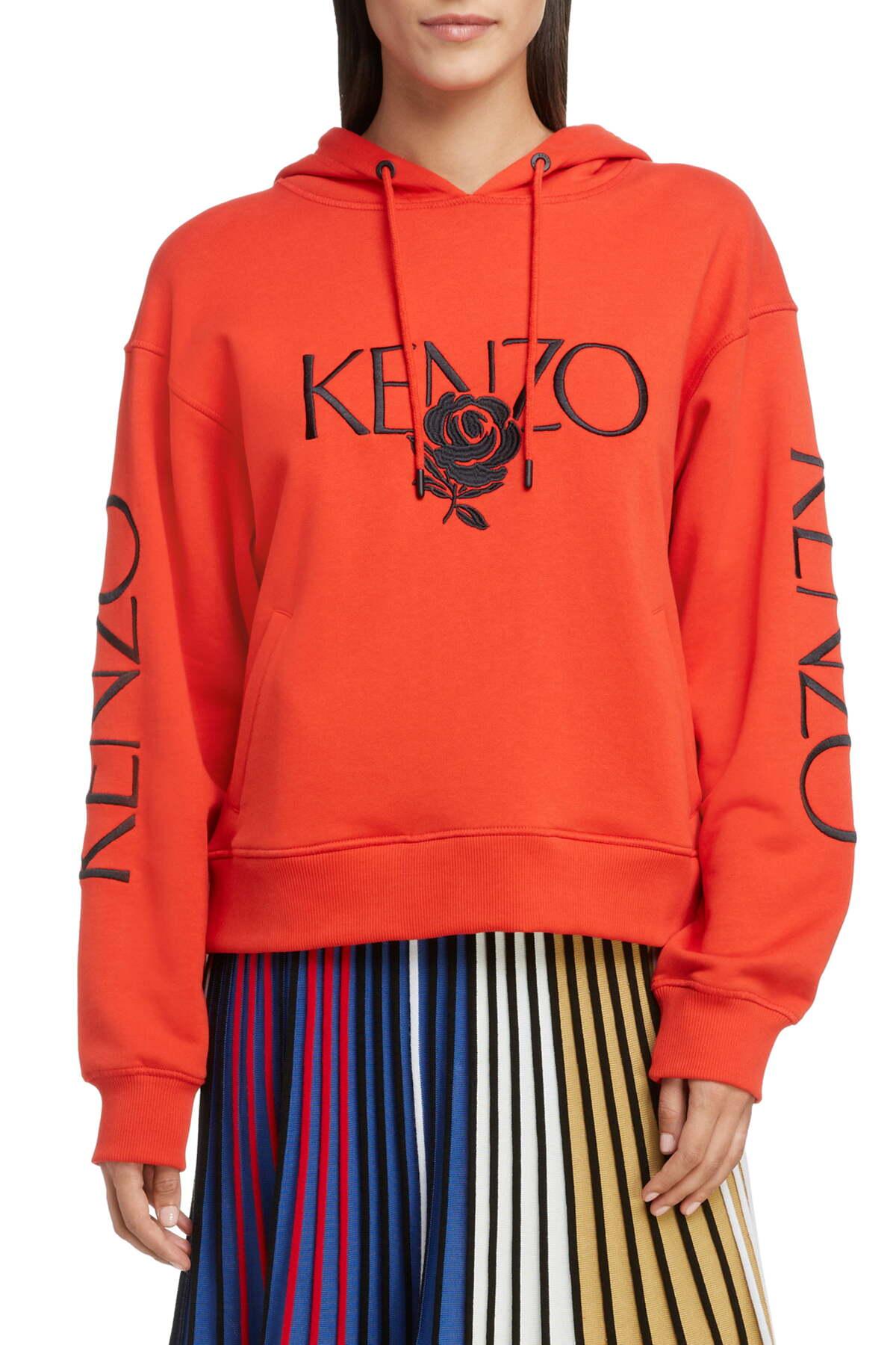 kenzo rose sweatshirt