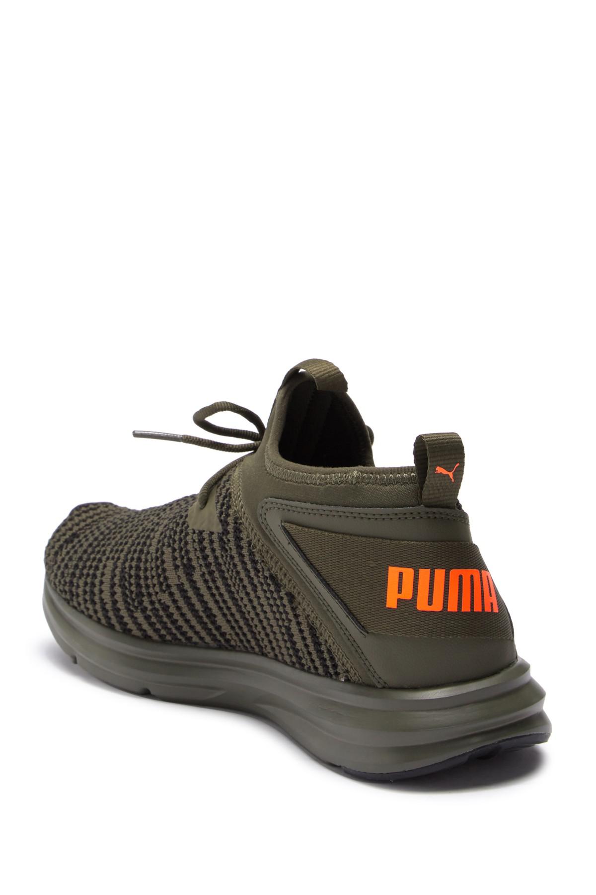 PUMA Enzo Peak Sneaker in Olive Green/Orange (Green) for Men | Lyst