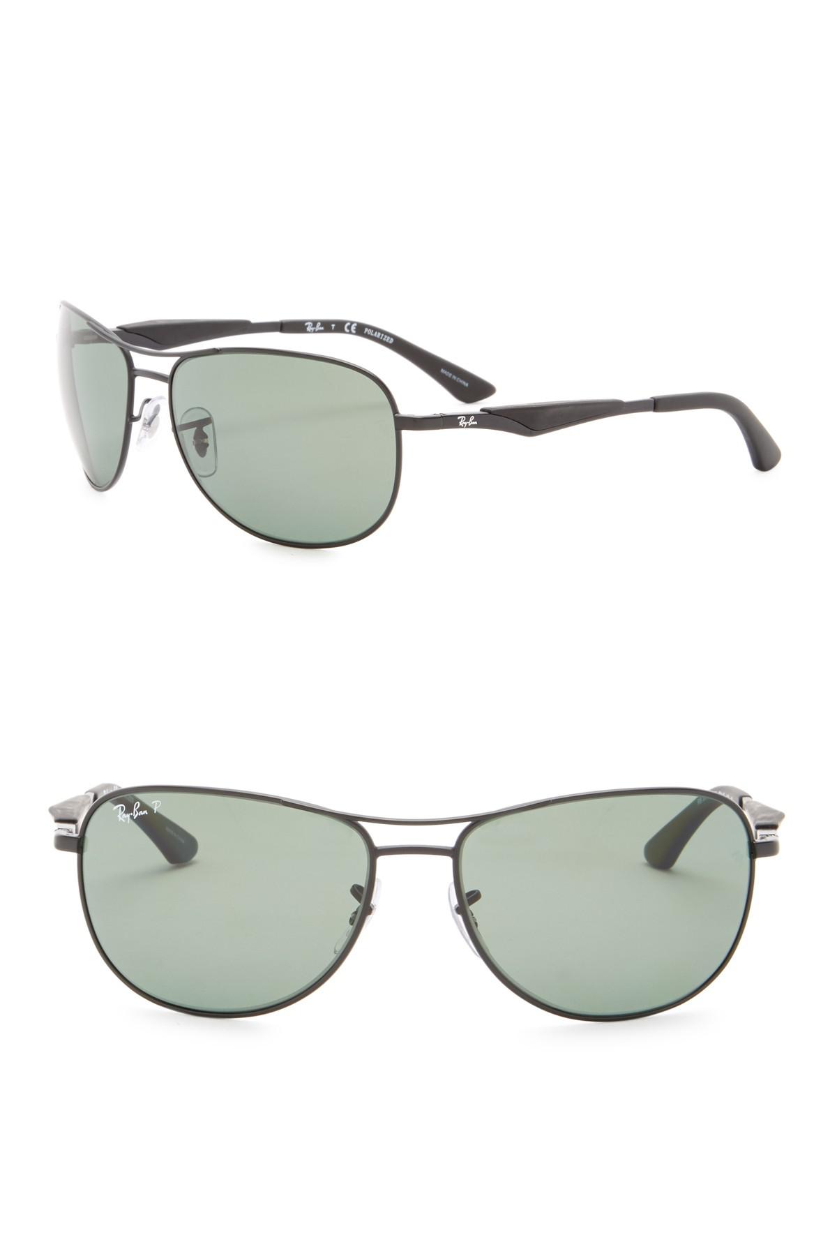 Ray-Ban 59mm Polarized Aviator Sunglasses for Men - Lyst