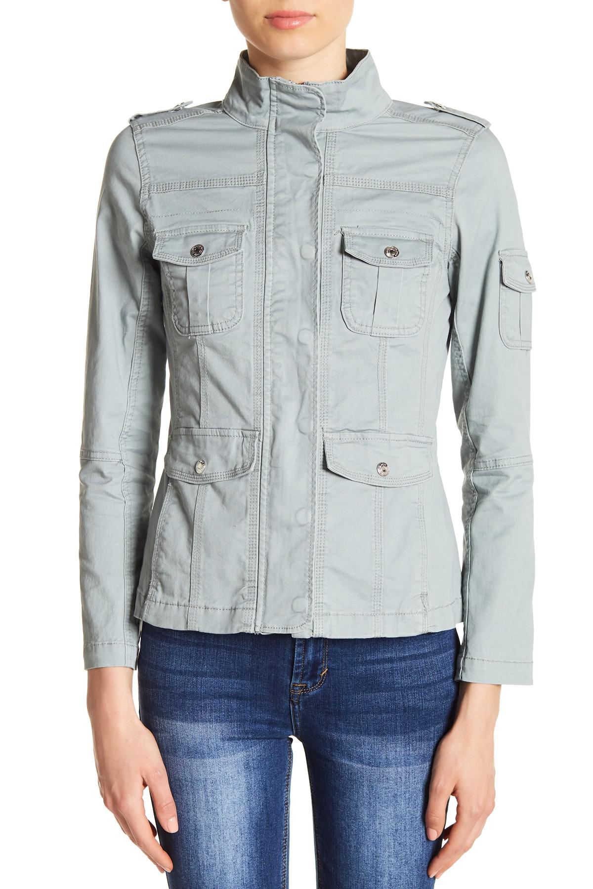 kensie fitted utility jacket