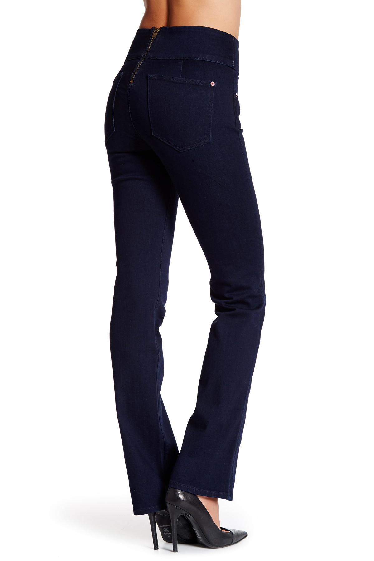 Spanx Cotton Signature Waist Slim Bootcut Jean in Midnight r (Blue) Lyst