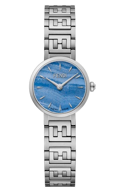 【FENDI】Forever ダイヤモンド ウォッチ ブルー文字盤 19mm fendi-SILVER-BLUE-CHALCEDONY-