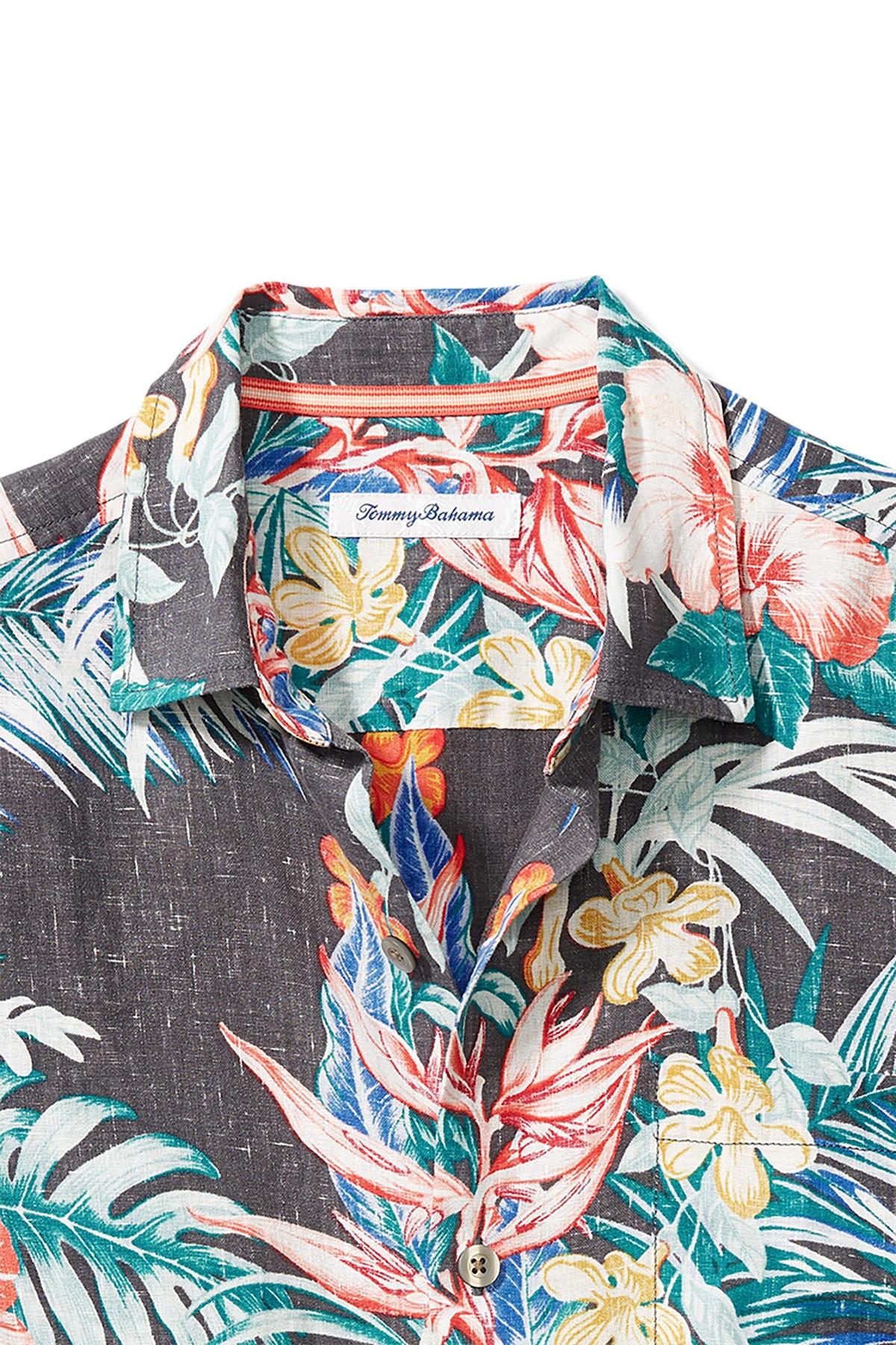 Tommy Bahama Garden Paradise Tropical Print Linen Regular Fit Shirt in ...