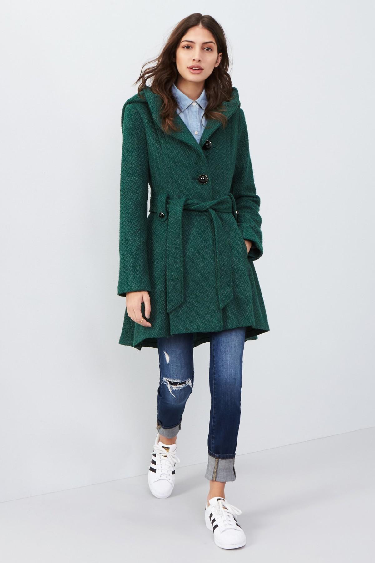 forest green pea coat