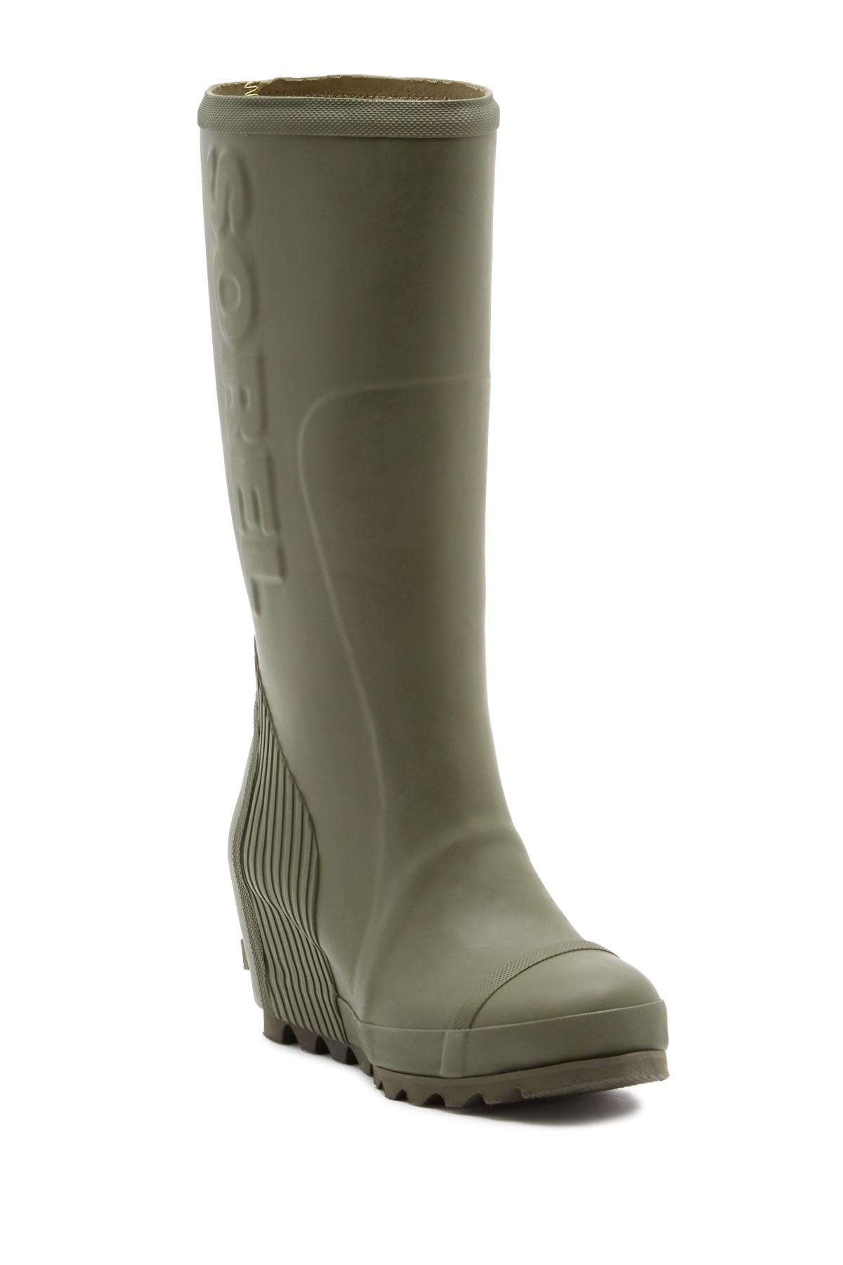 Sorel green rain boots Clearance
