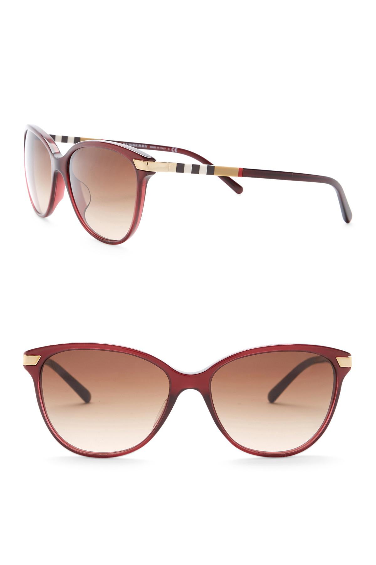 burberry 57mm cat eye sunglasses