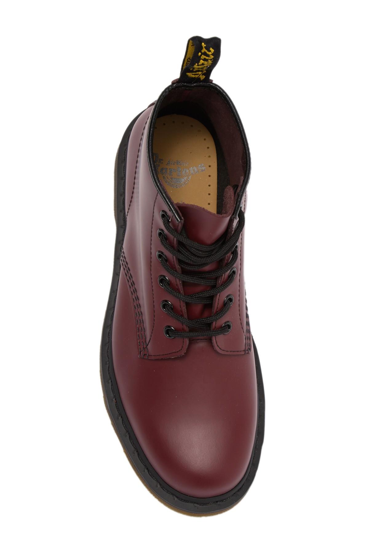 Dr. Martens 6-eye Cherry Leather Boot in Red for Men | Lyst