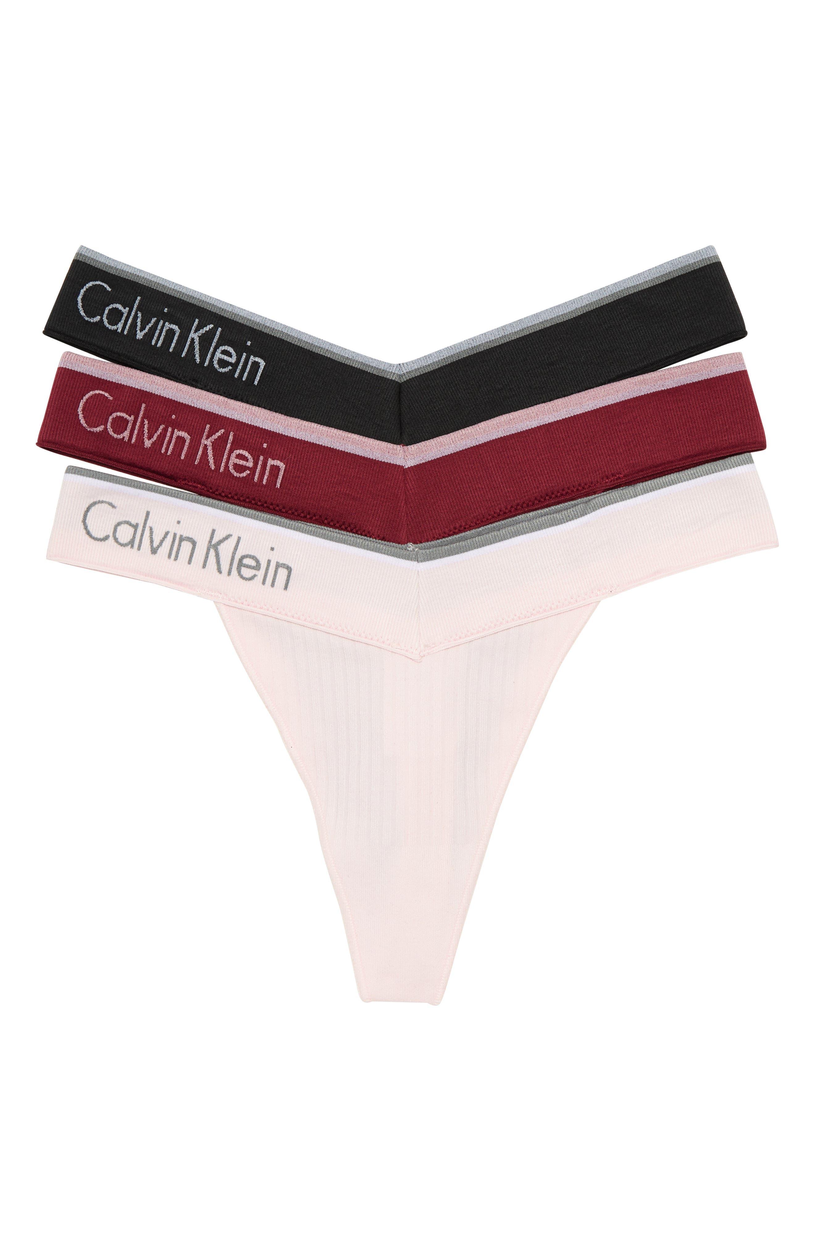 Calvin Klein Surface Seamless Thong in Red Lyst