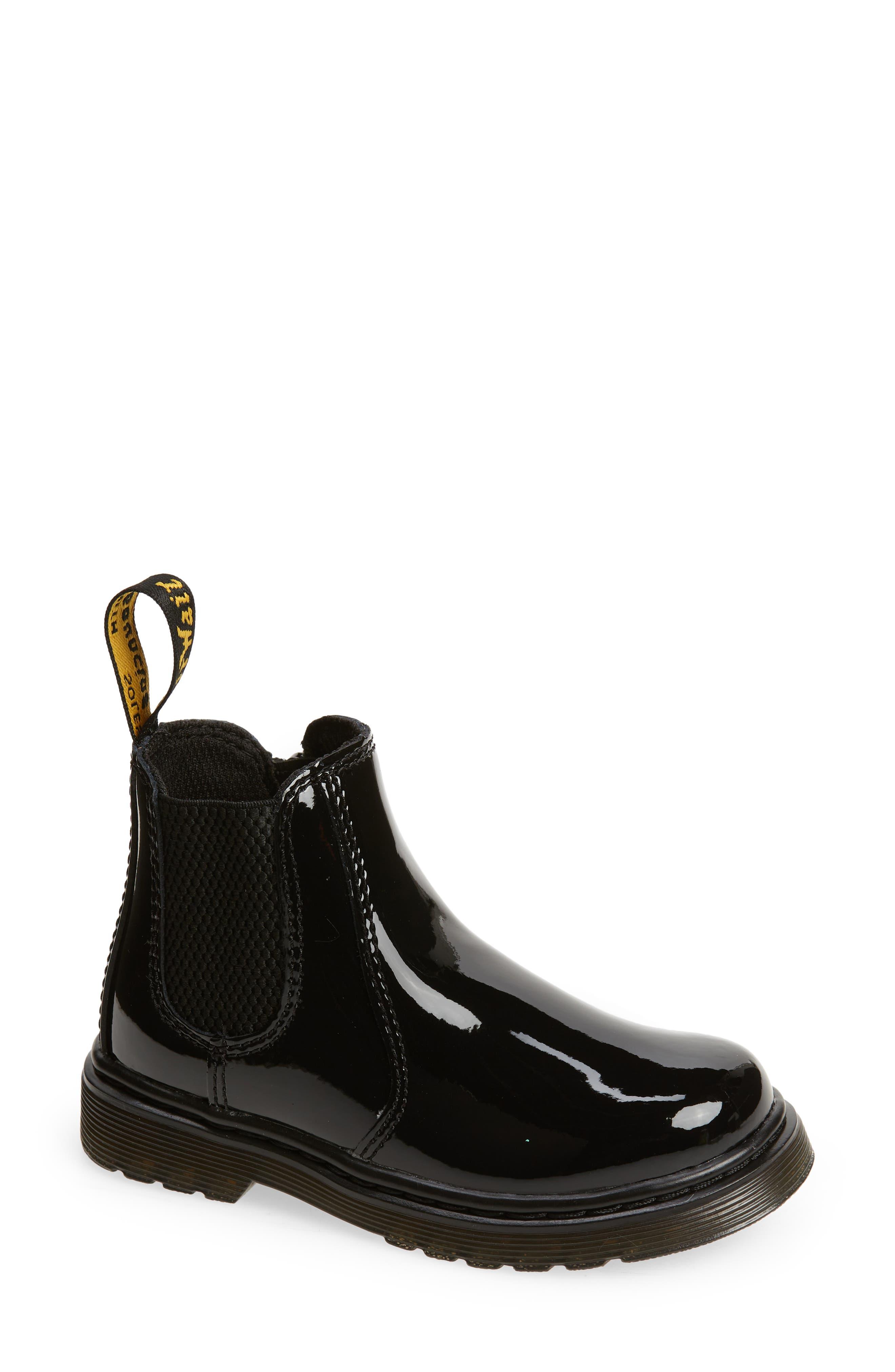 Dr. Martens 2976 Patent Leather Cheslea Boot in Black | Lyst