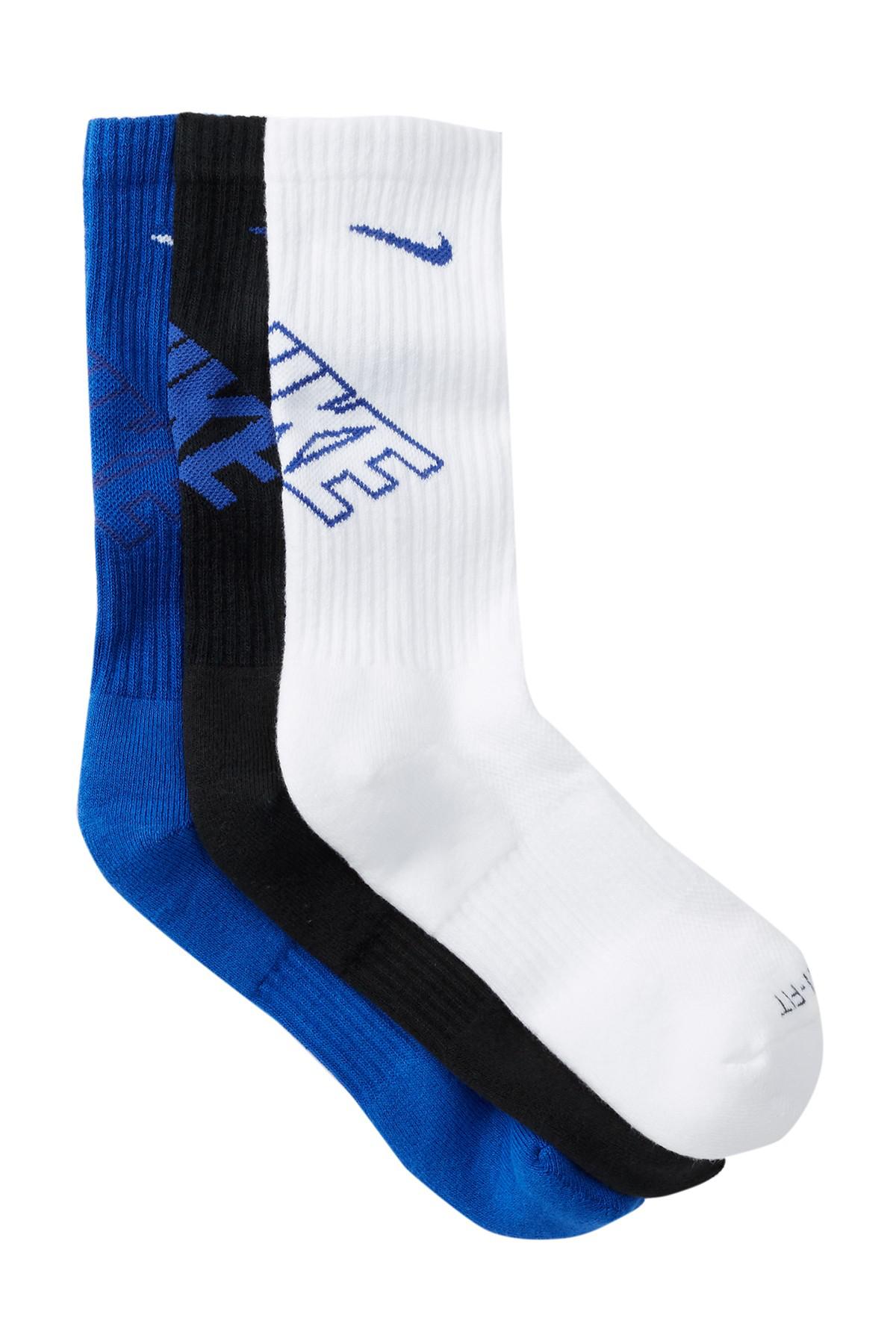 black and blue nike socks