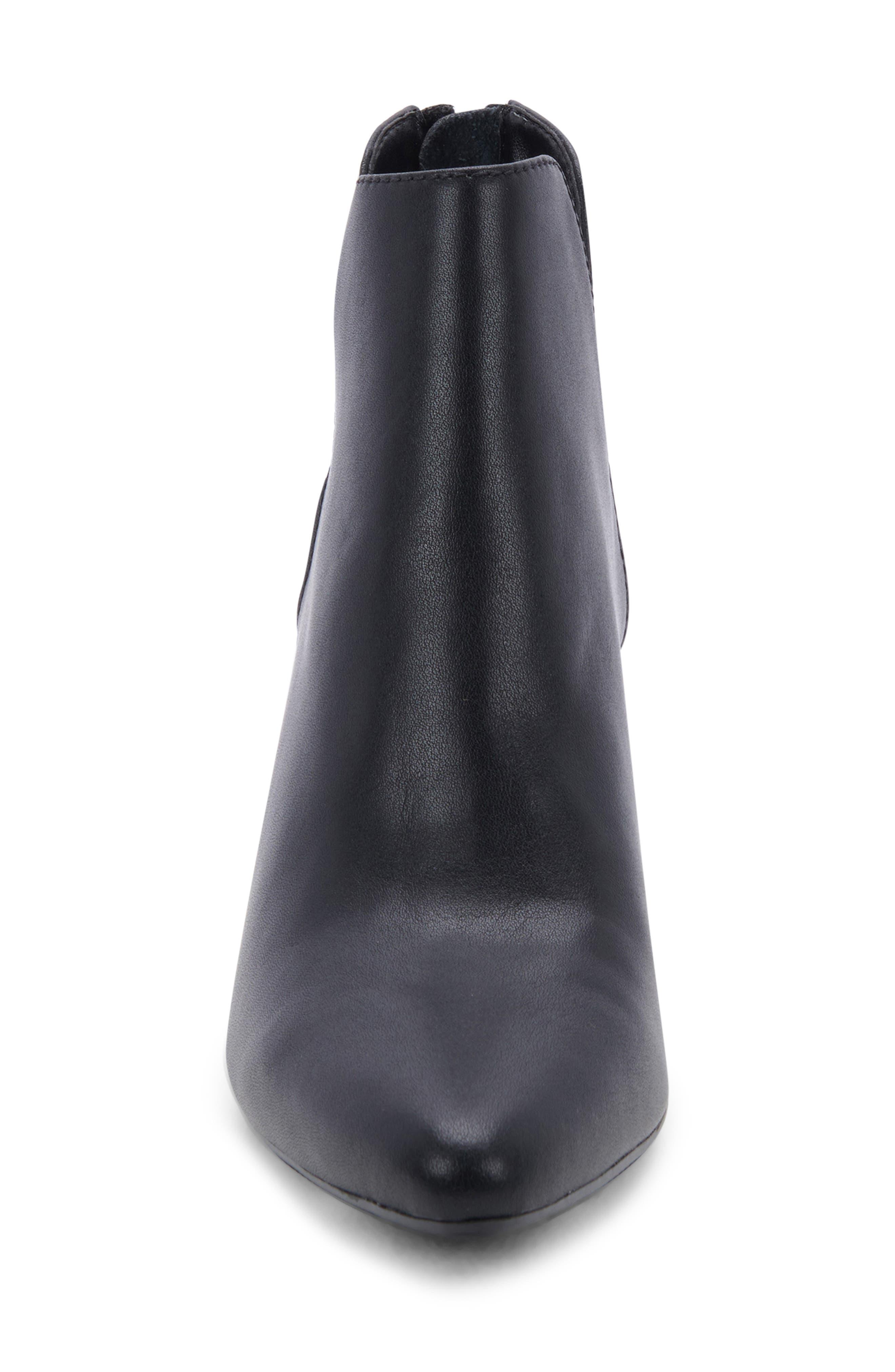 Blondo Tarah Waterproof Almond Toe Bootie In Black Leather At
