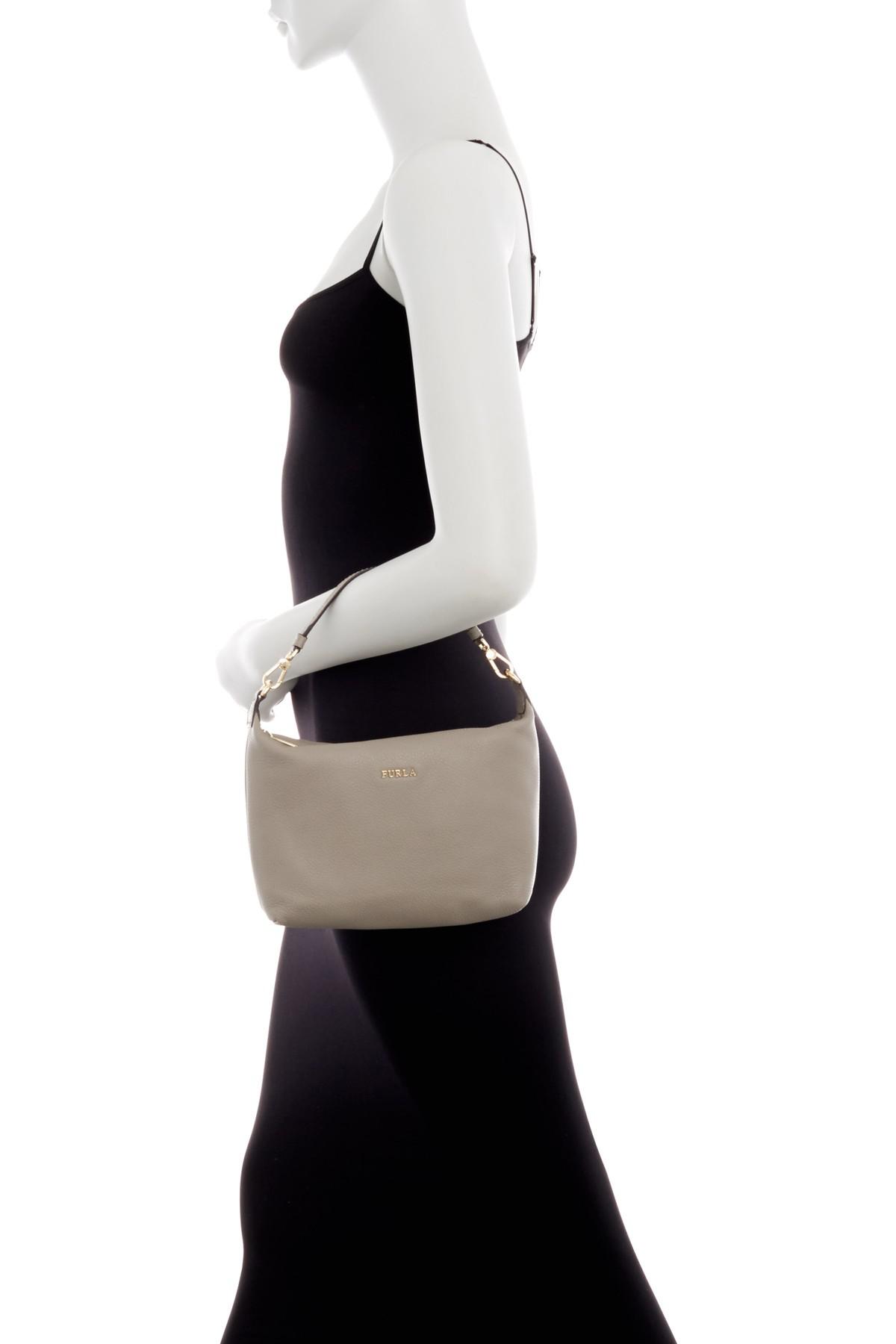 Furla Sophie Leather Crossbody Bag in Onyx (Black) | Lyst