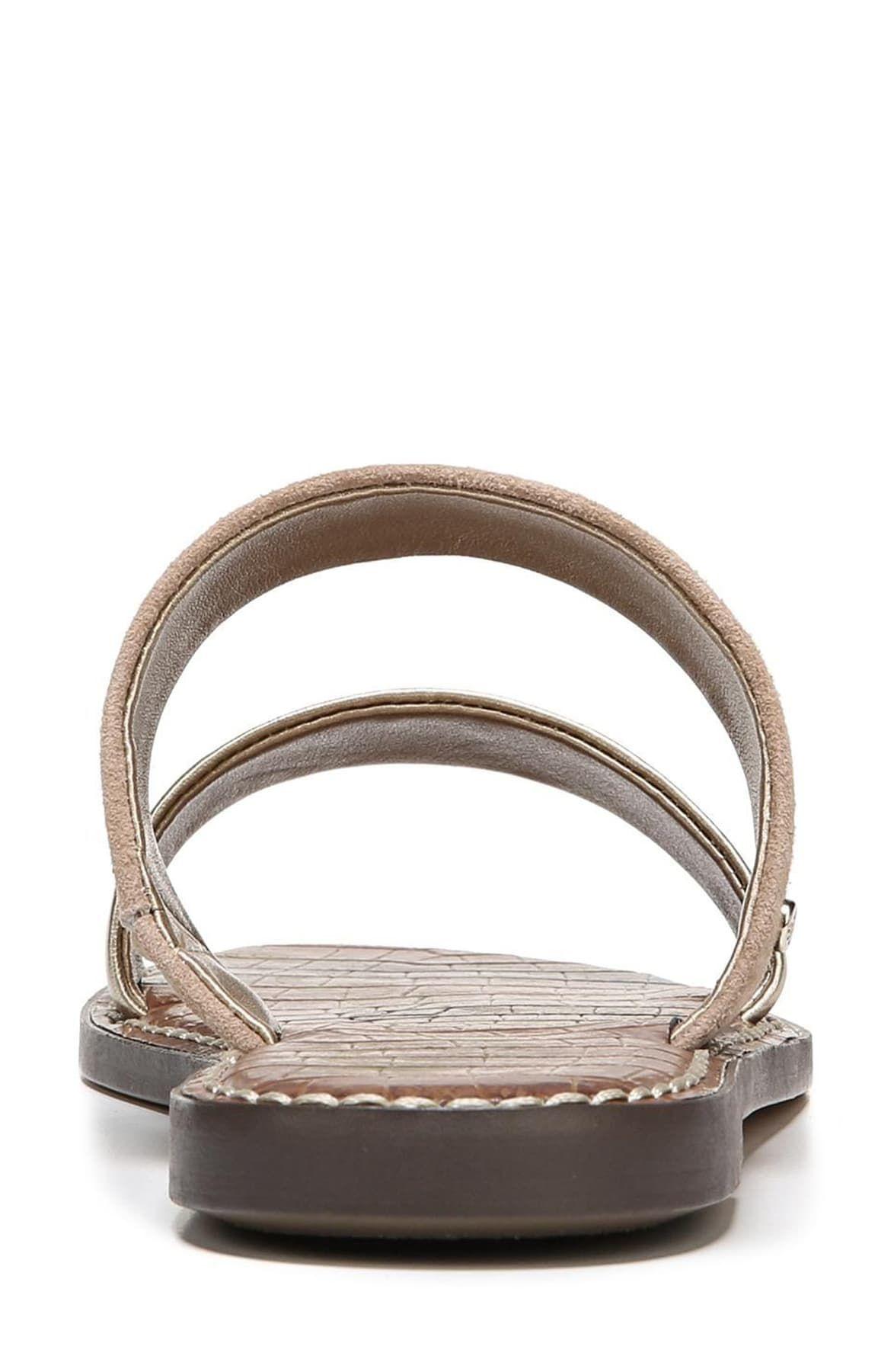 gala two strap genuine calf hair slide sandal