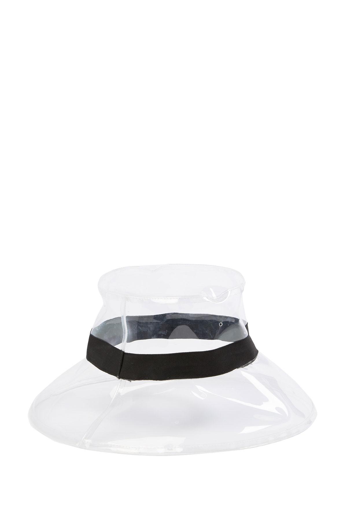 clear rain hat