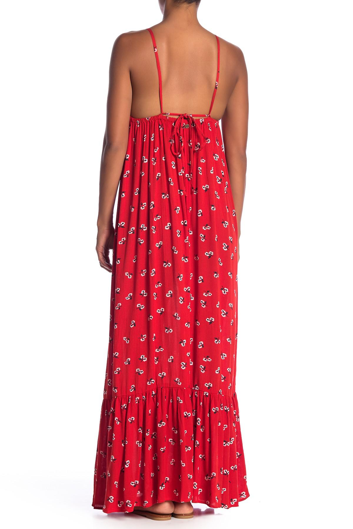 billabong flamed out maxi dress