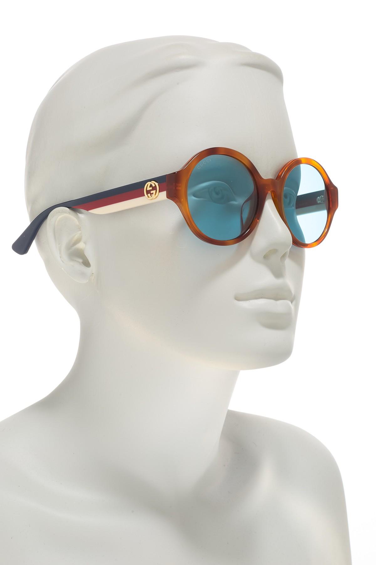 gucci 51mm round sunglasses