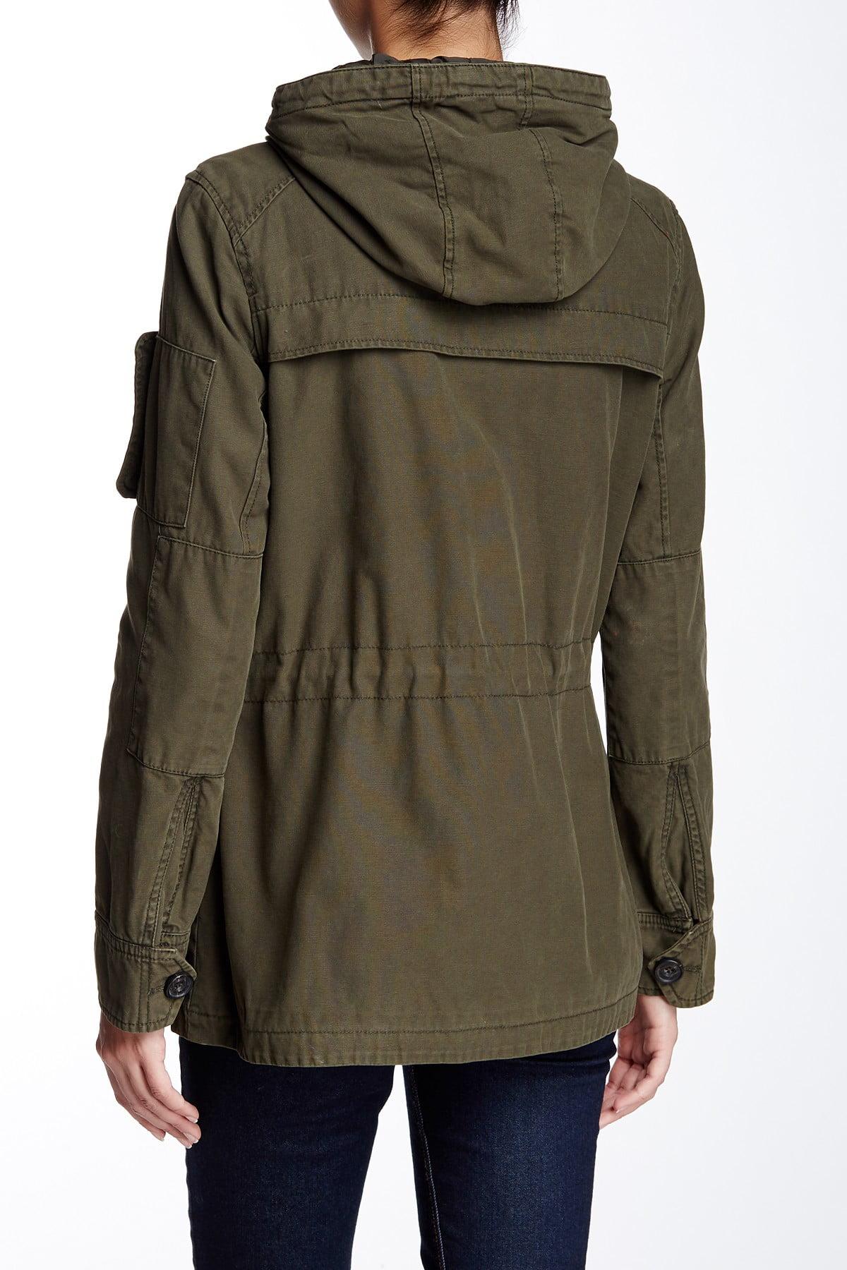 Levi's Hooded Military Jacket in Green | Lyst