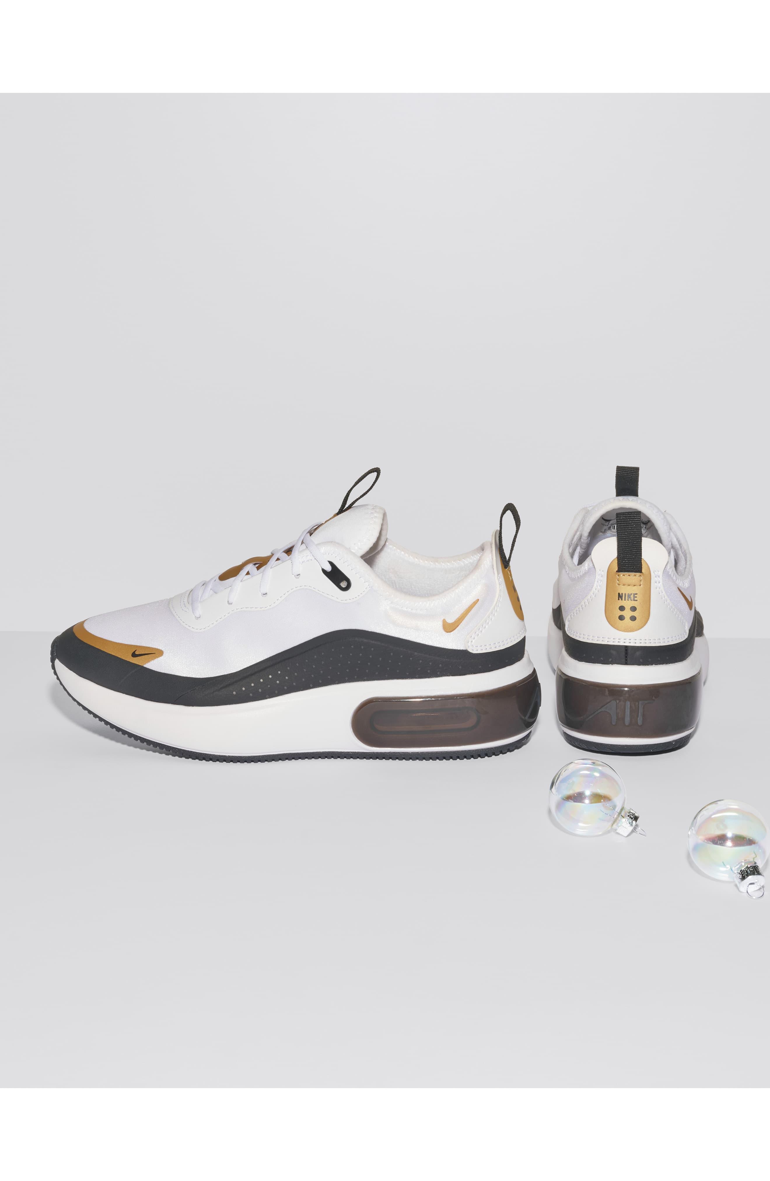 Nike Rubber Air Max Dia Sneaker in White/ Black/ Gold/ Platinum (White) -  Lyst