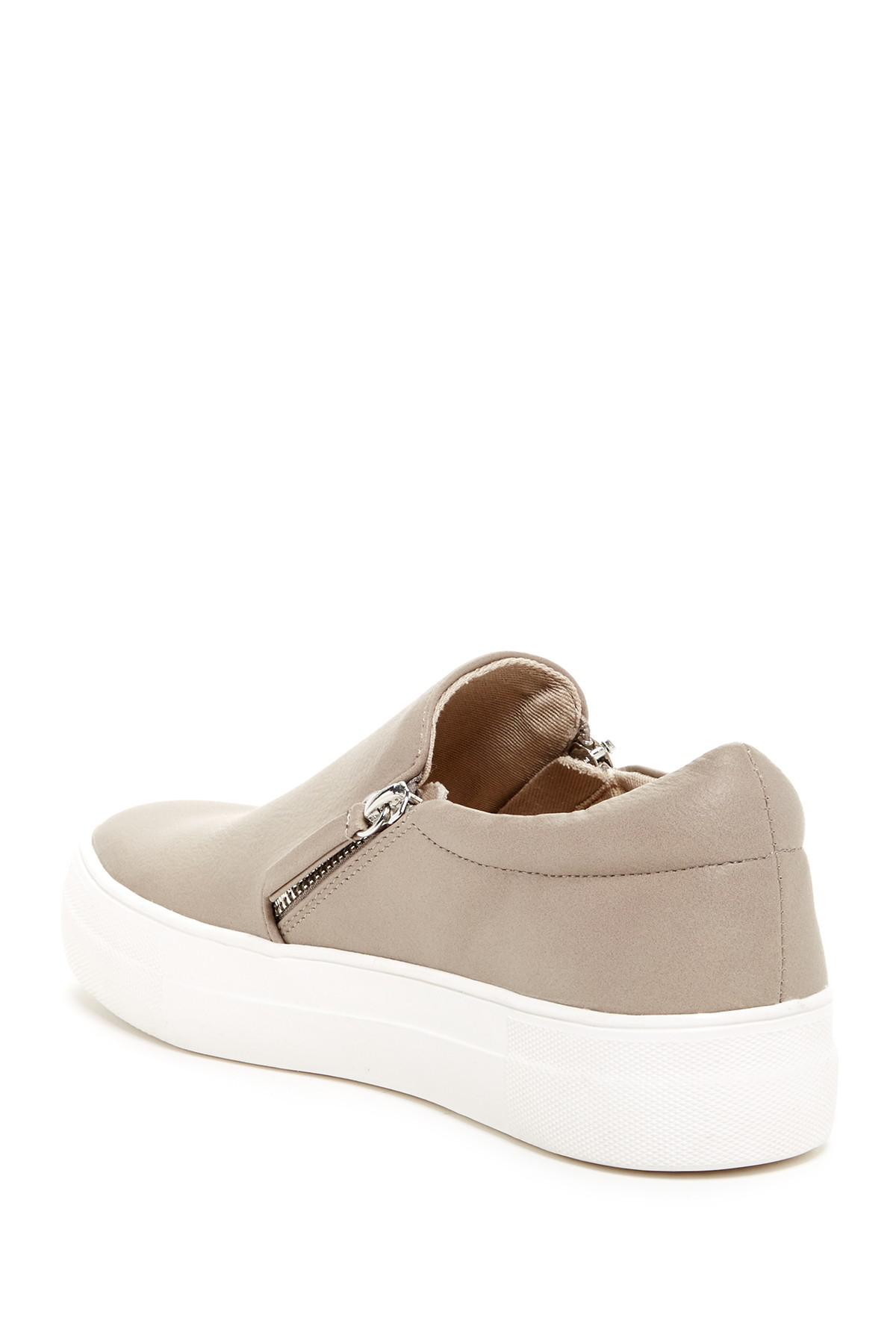 steve madden glaammar zip platform sneaker
