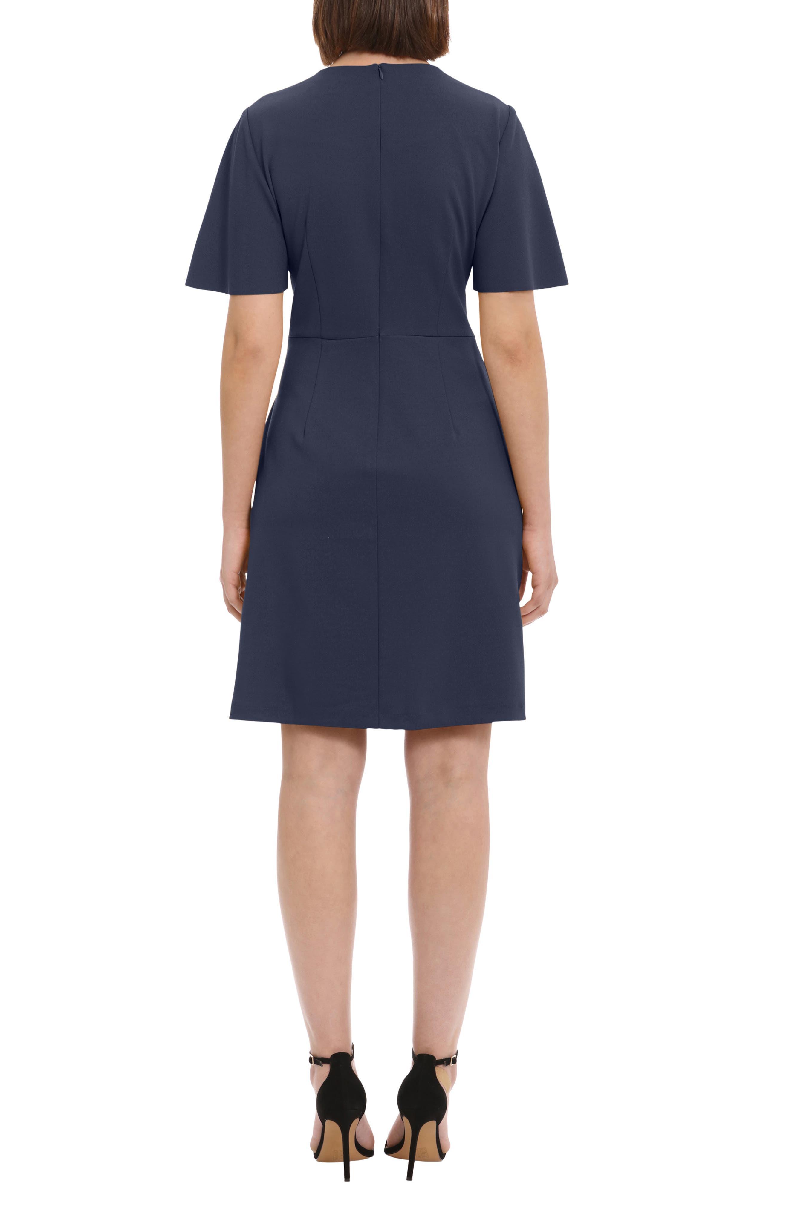 Donna morgan short flutter hotsell sleeve faux wrap dress