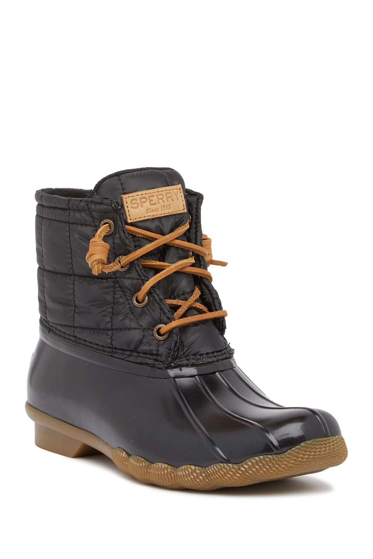 sperry quilted duck boots