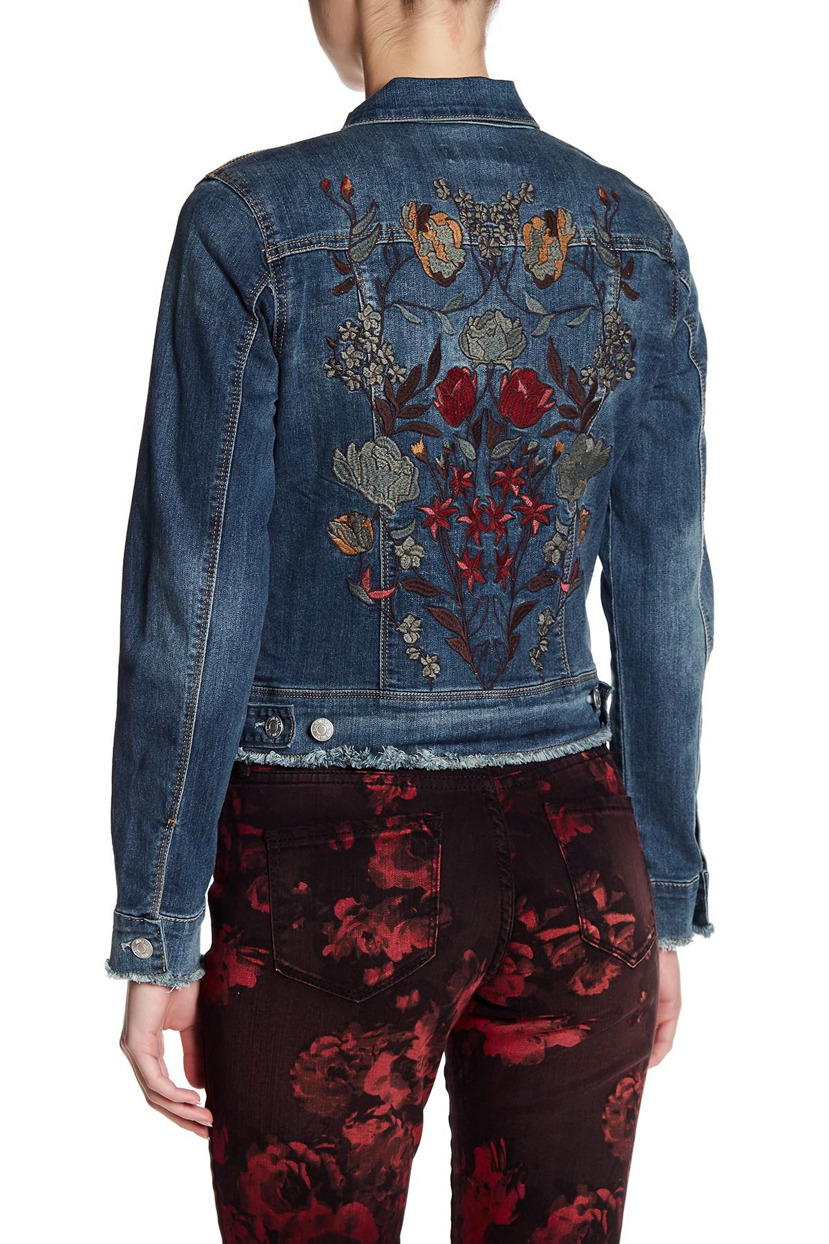 nine west embroidered jeans