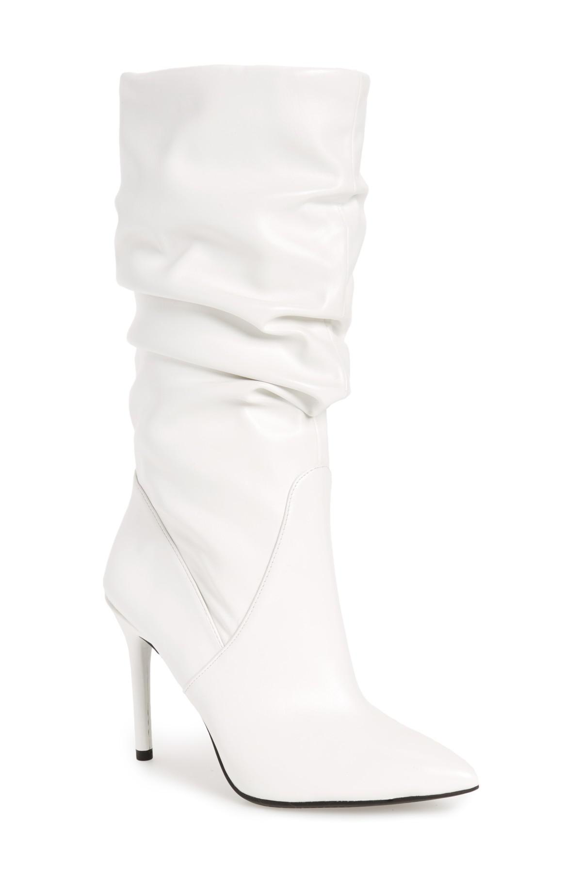 jessica simpson white boots