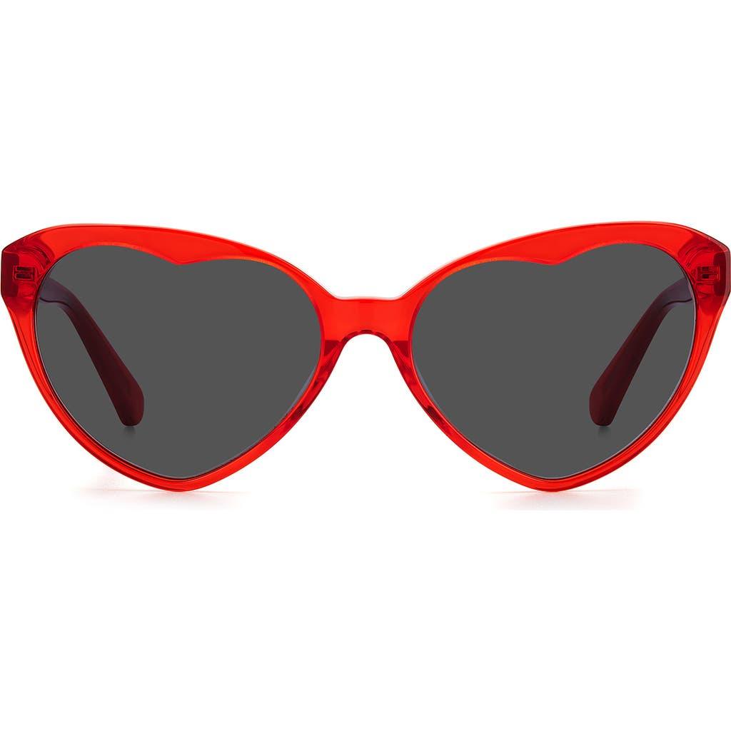 Kate Spade Velma 57Mm Gradient Cat Eye Sunglasses in Red | Lyst display picture 3
