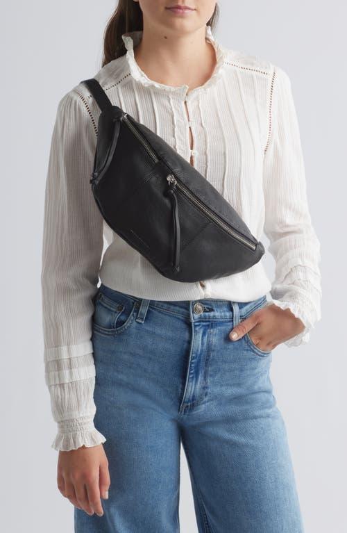 Lucky Brand Feyy Leather Slingbag in Black | Lyst