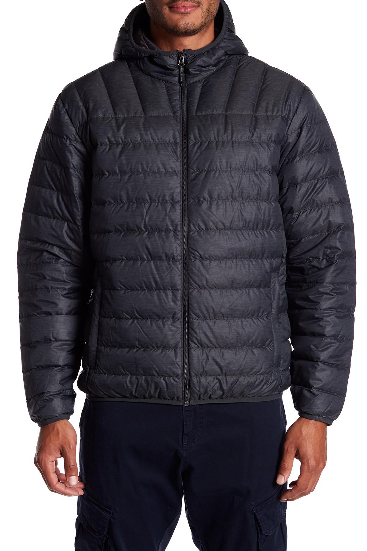 Hawke & Co. Synthetic Hooded Packable Water Resistant Down Jacket for ...