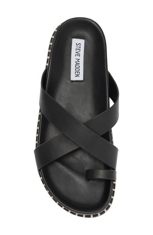 Steve Madden Viena Slide Sandal in Black | Lyst