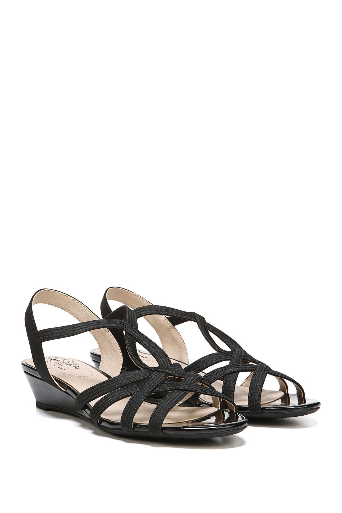 LifeStride Synthetic Yaya Wedge Sandal in Black Save 34 Lyst
