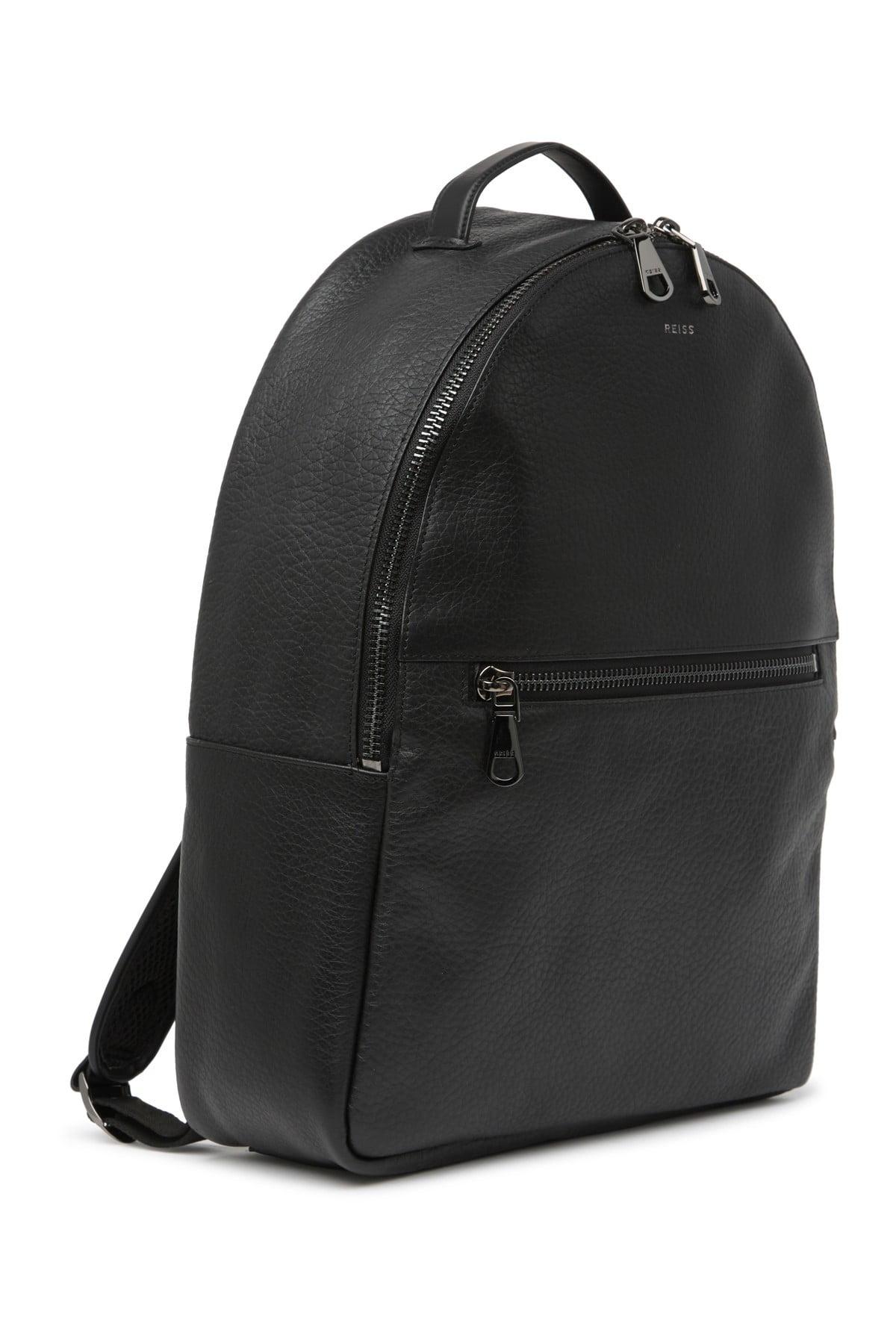 reiss leather backpack