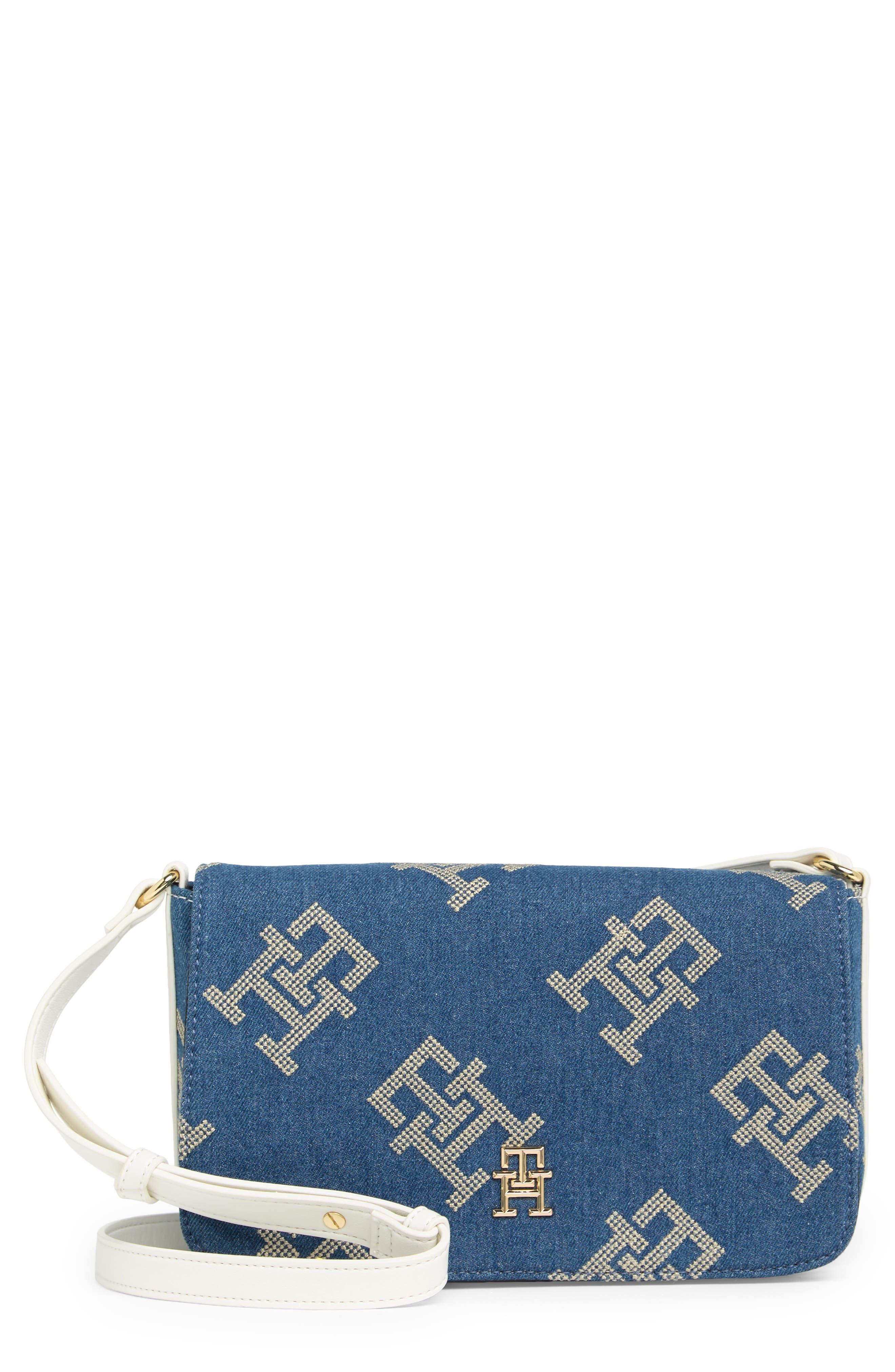 Tommy Hilfiger Darcy Denim Embroidery Crossbody Bag in Blue | Lyst