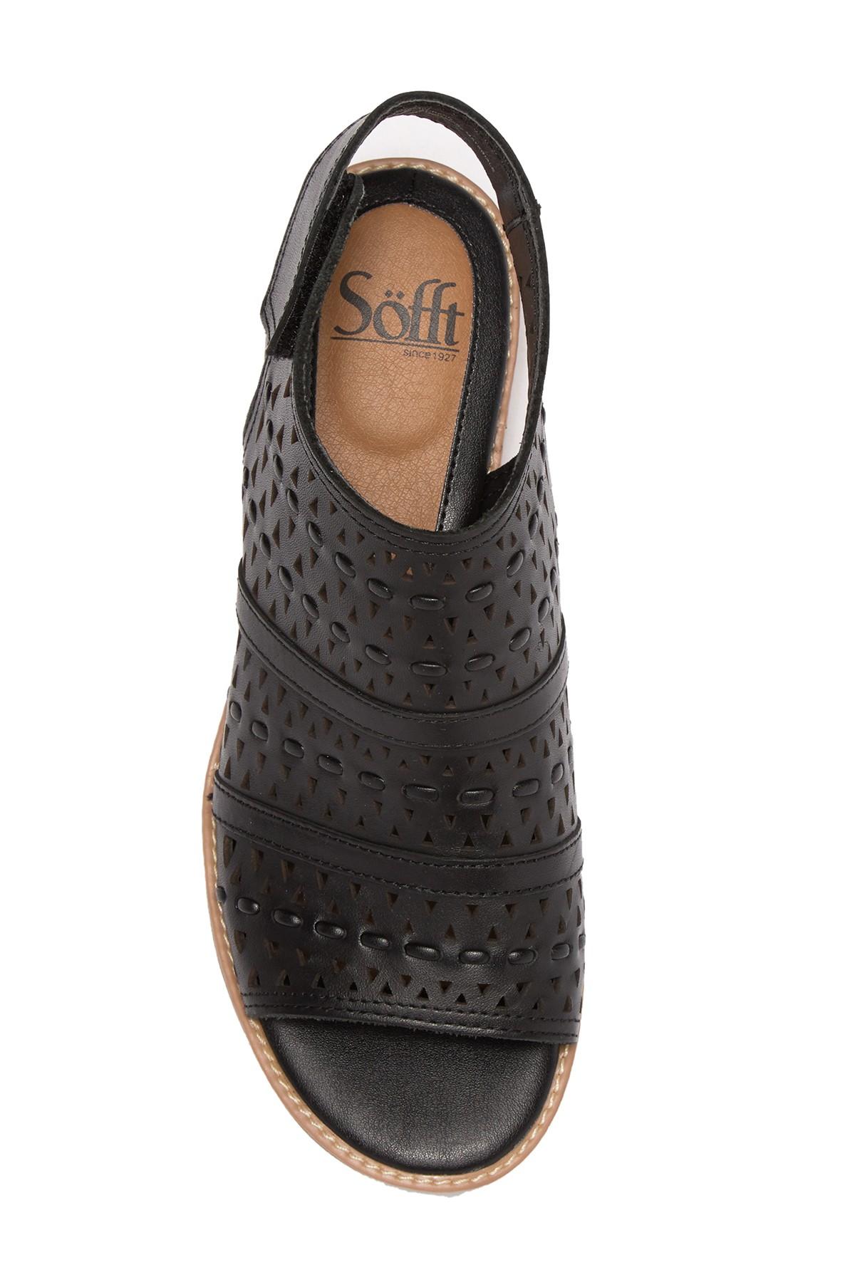 natalee perforated peep toe sandal