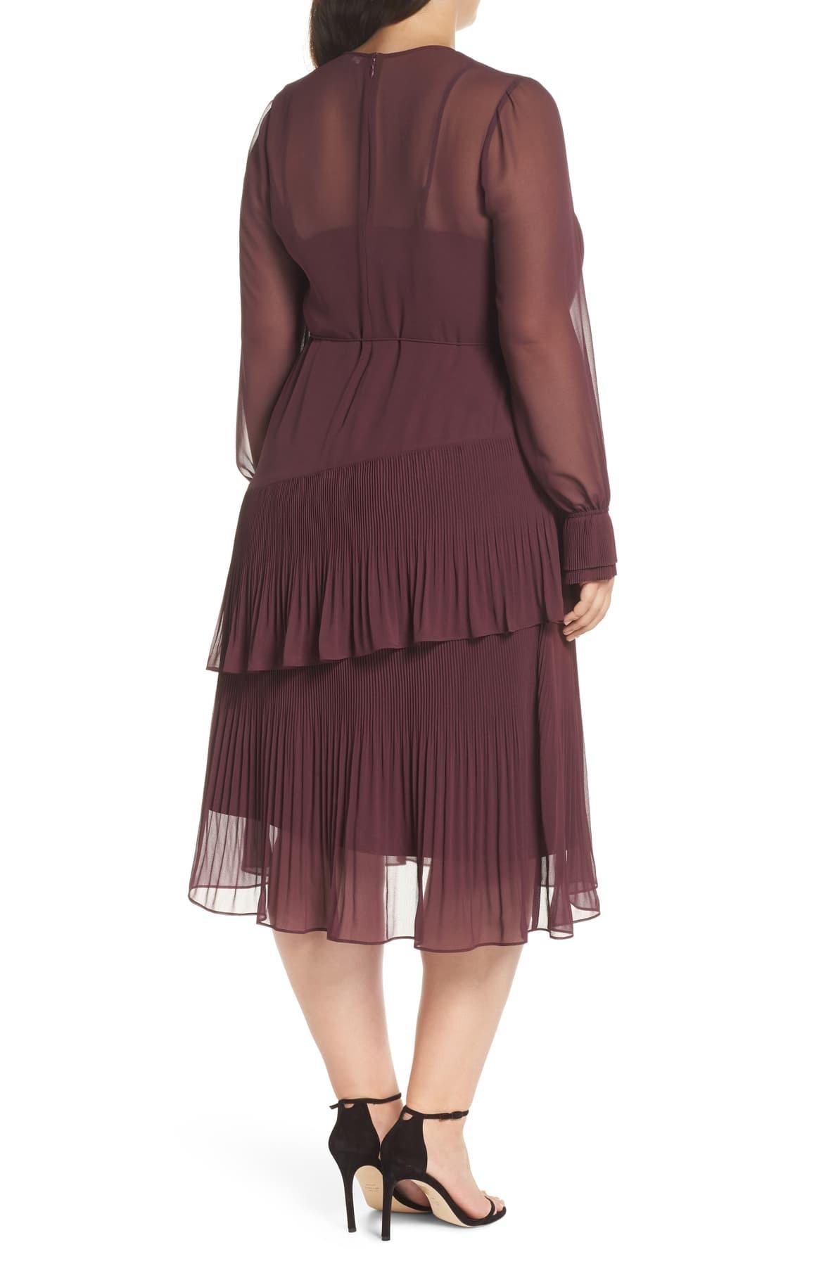 pleat detail midi dress chelsea28