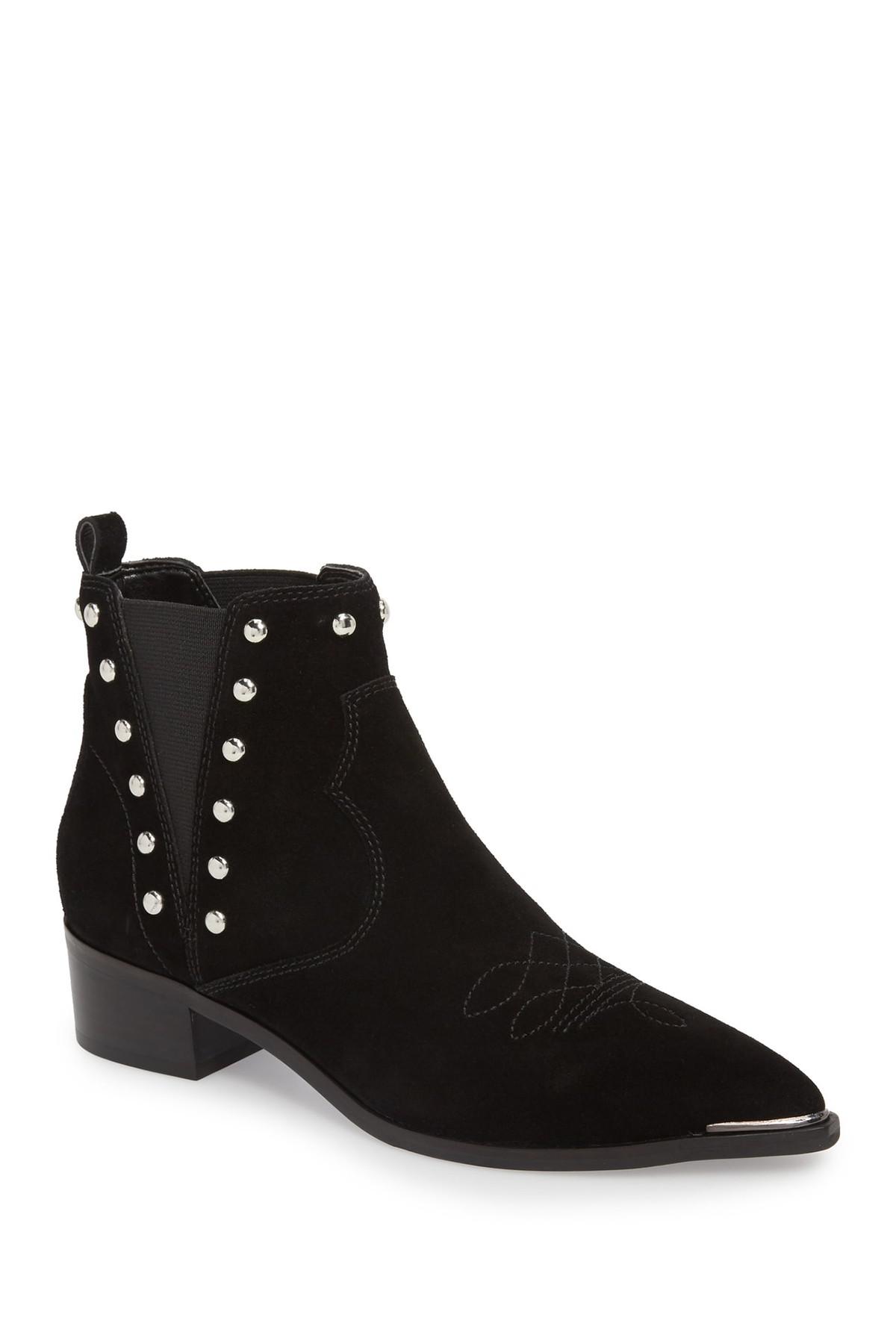Marc Fisher Yente Chelsea Boot in Black Suede (Black) Lyst