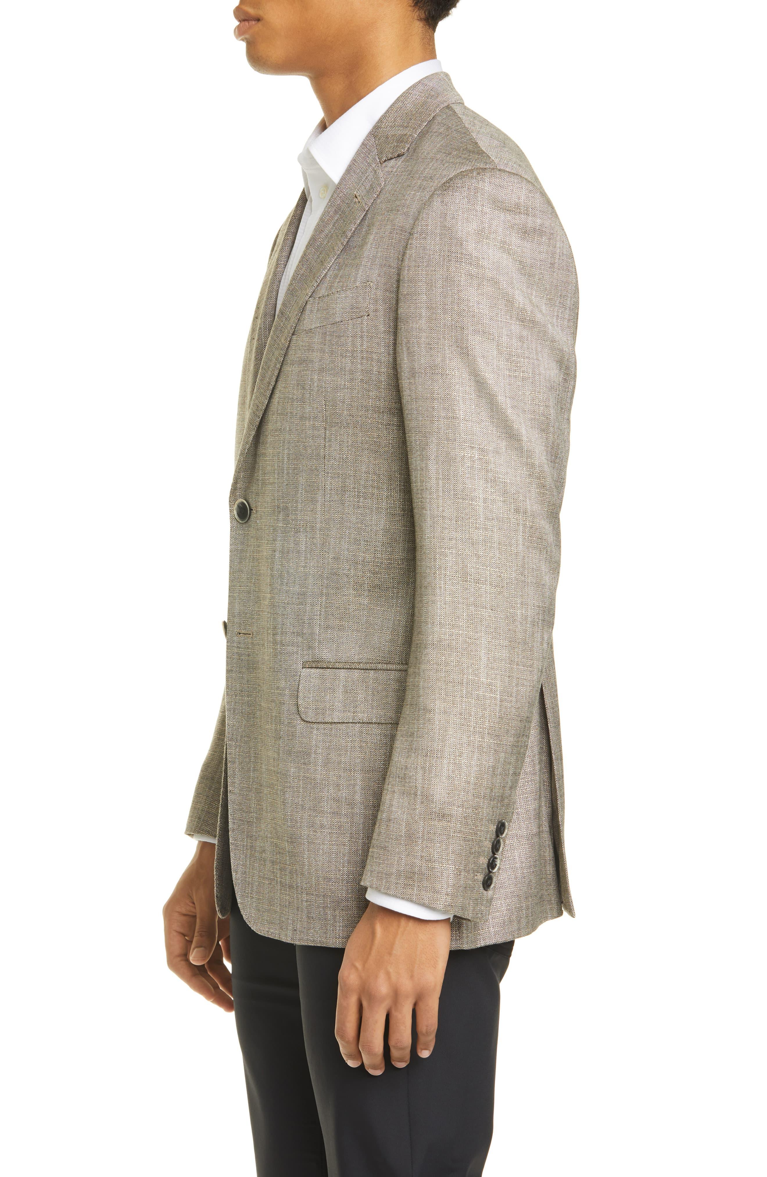 Emporio Armani G Line Trim Fit Solid Sport Coat in Sand (Natural) for