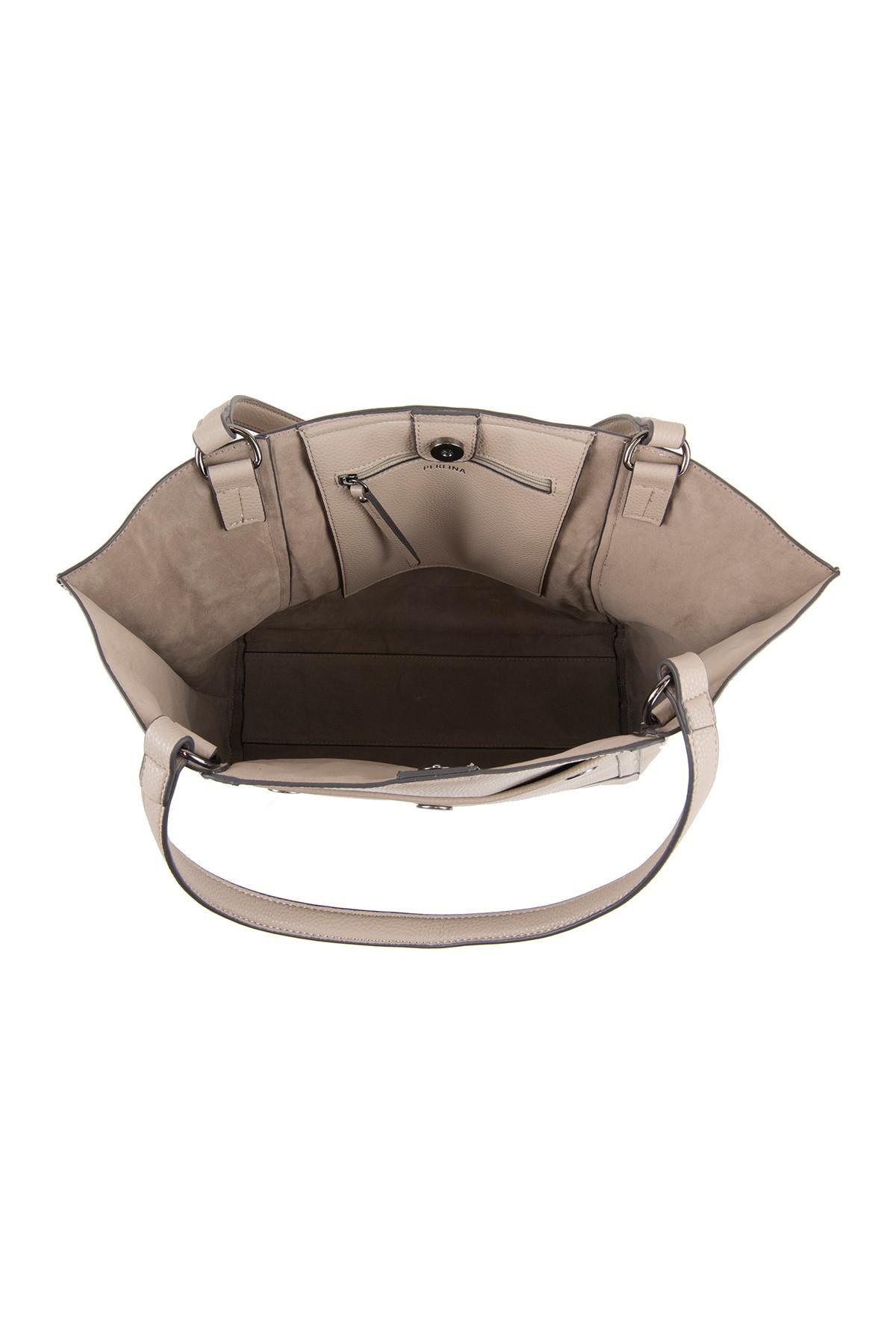 perlina sally leather tote