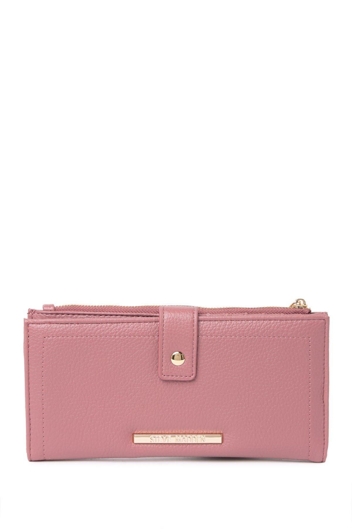 Steve Madden Bi-fold Large Wallet in Pink | Lyst