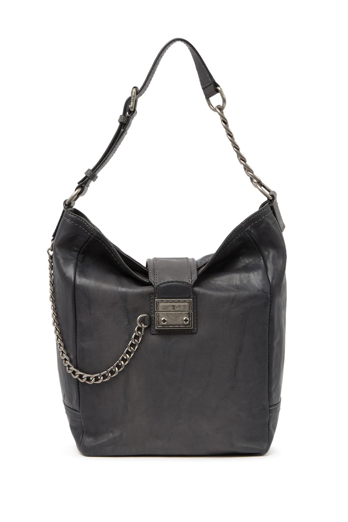 Frye Leather Ella Hobo Bag in Carbon (Black) - Save 62% - Lyst