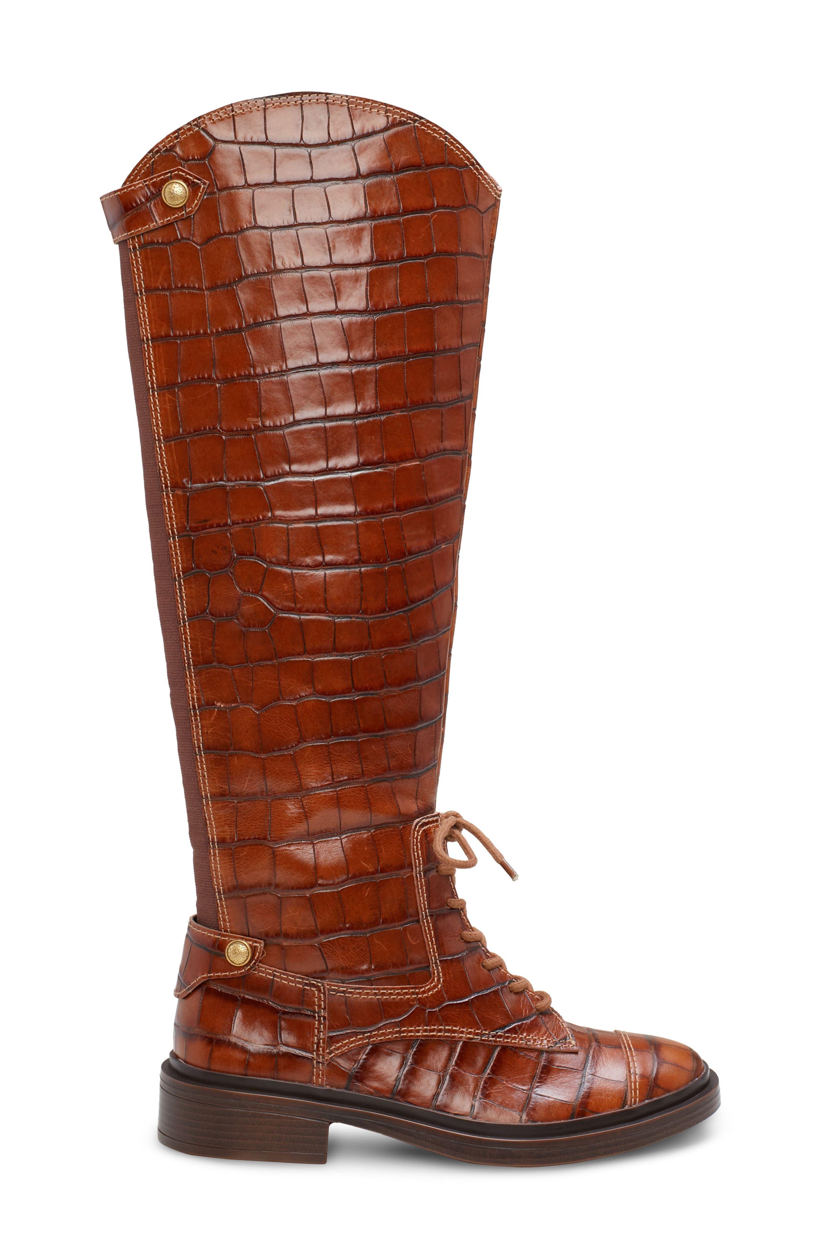 Vince Camuto Tressara Pointed Toe Knee High Leather Boots