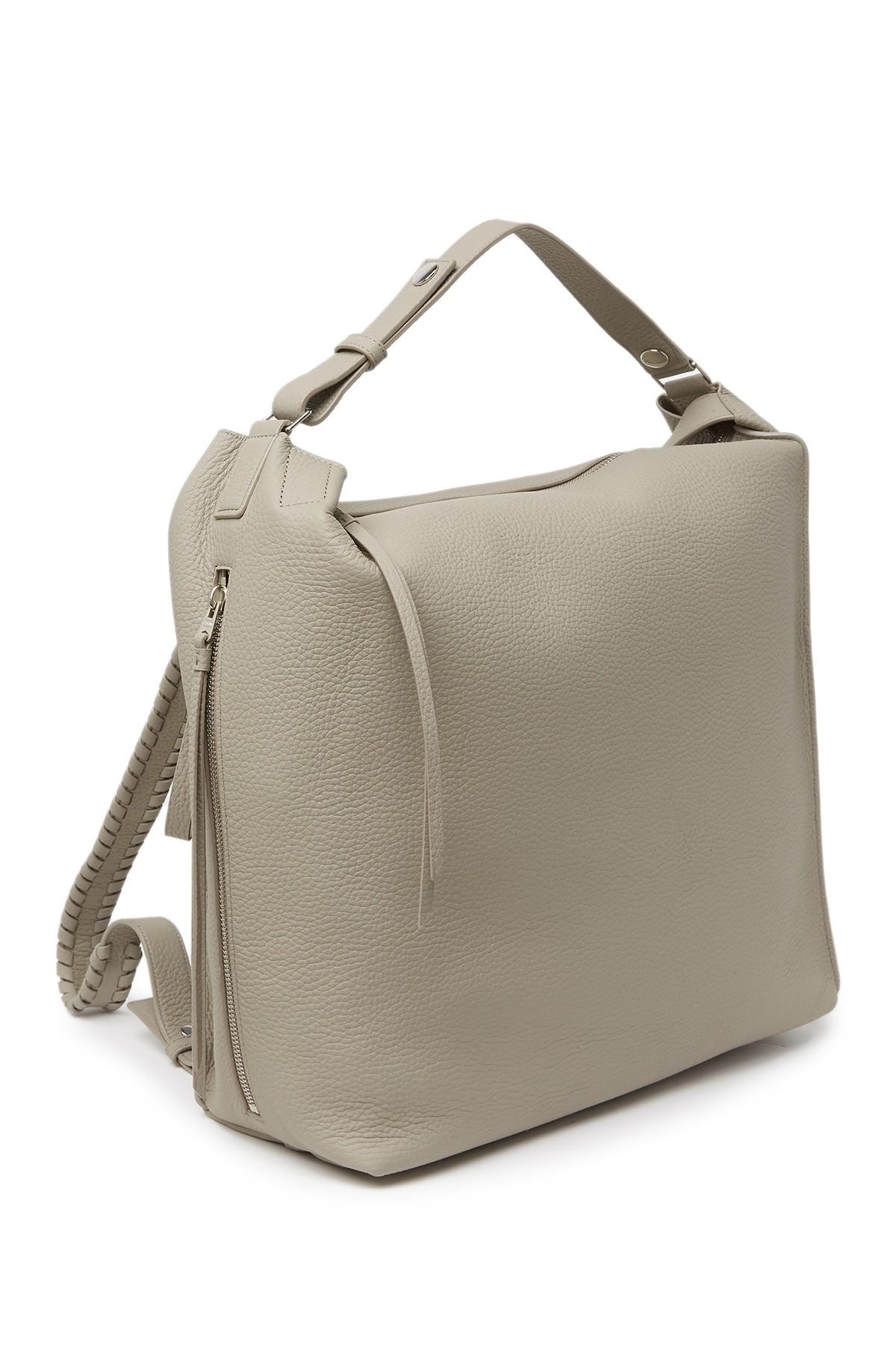 allsaints lear leather backpack